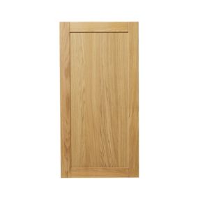 GoodHome Verbena Natural oak shaker Tall larder Cabinet door (W)600mm (H)1181mm (T)20mm