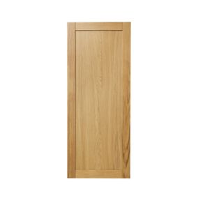 GoodHome Verbena Natural oak shaker Tall larder Cabinet door (W)600mm (H)1467mm (T)20mm