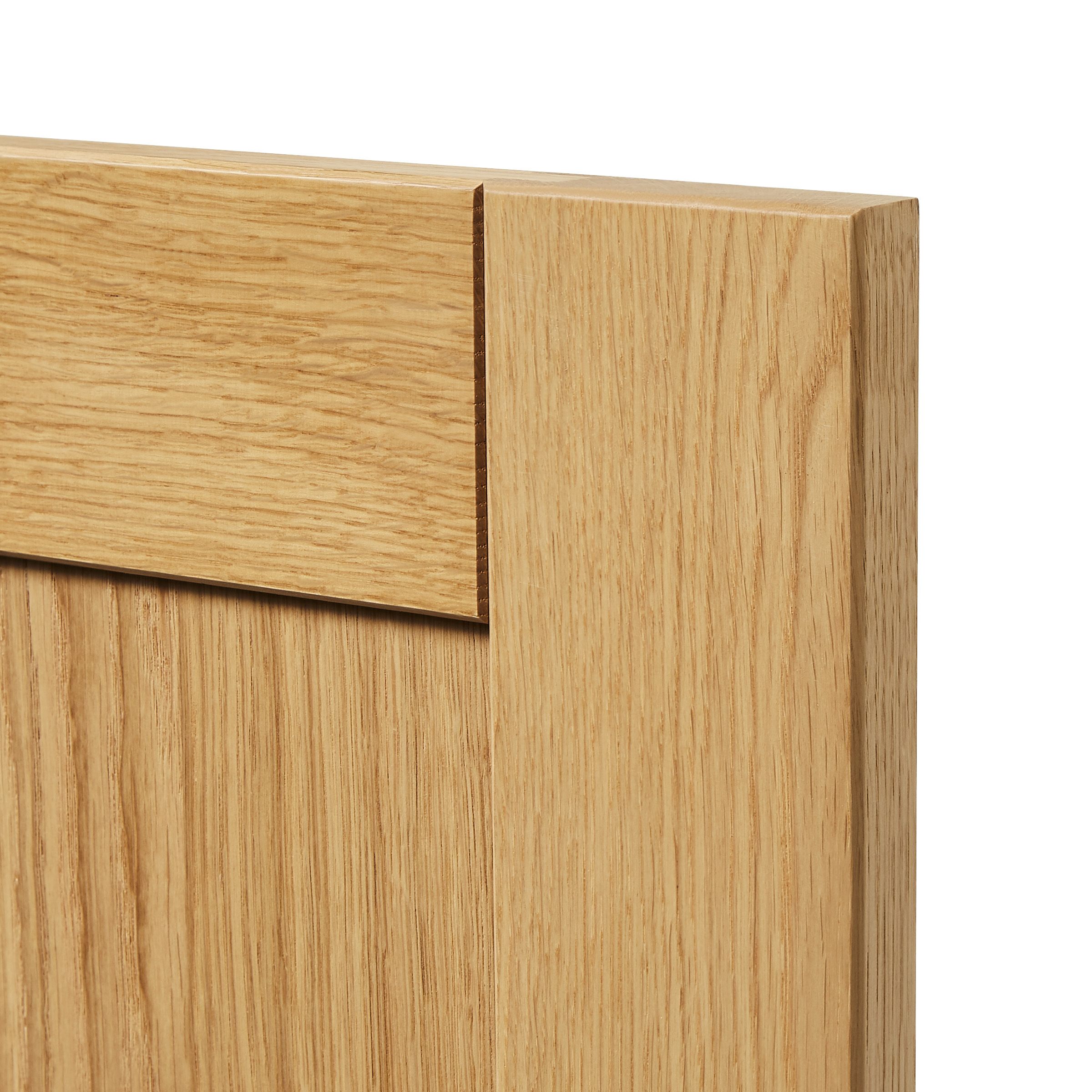 GoodHome Verbena Natural oak shaker Tall wall Cabinet door (W)300mm (H)895mm (T)20mm - 3