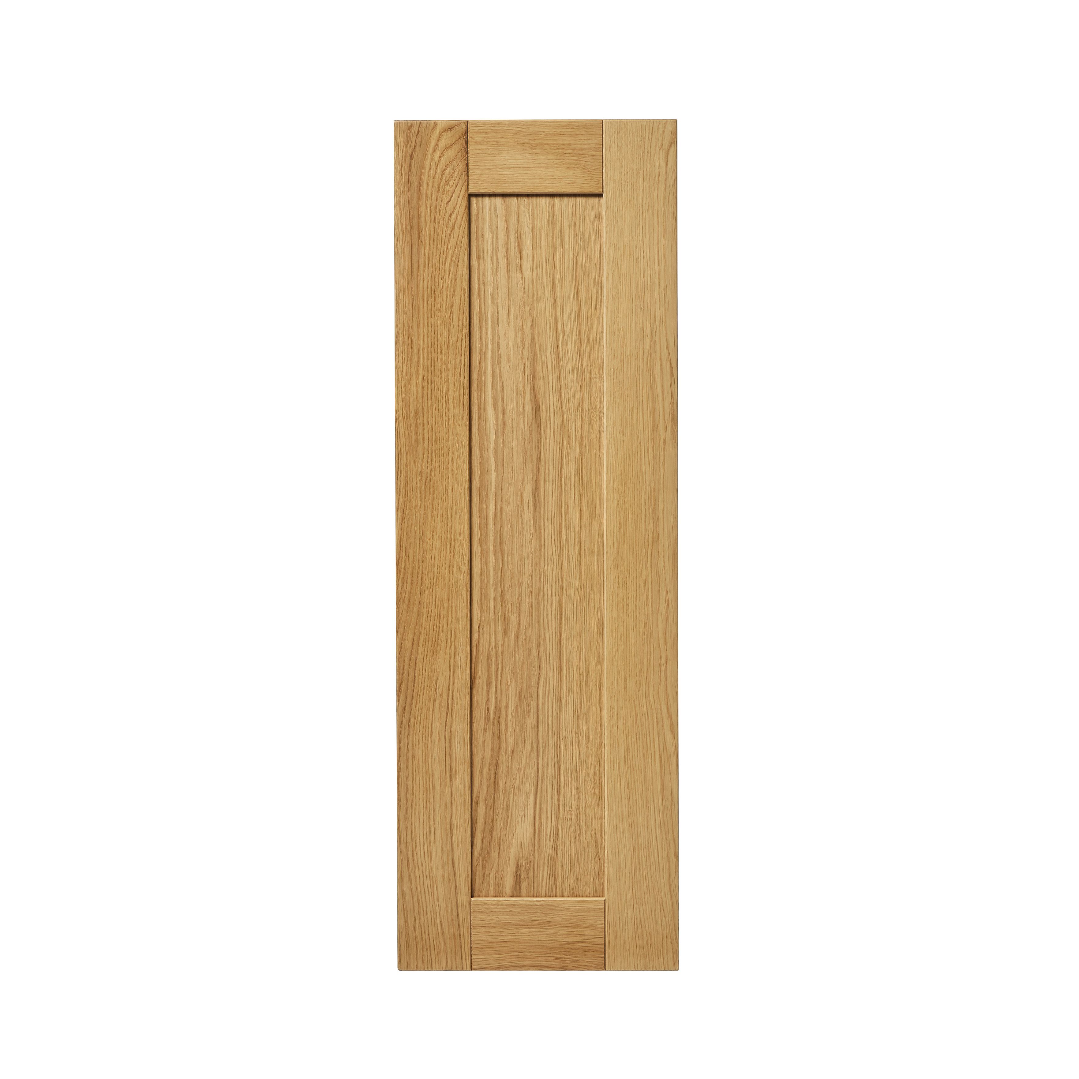 GoodHome Verbena Natural oak shaker Tall wall Cabinet door ...