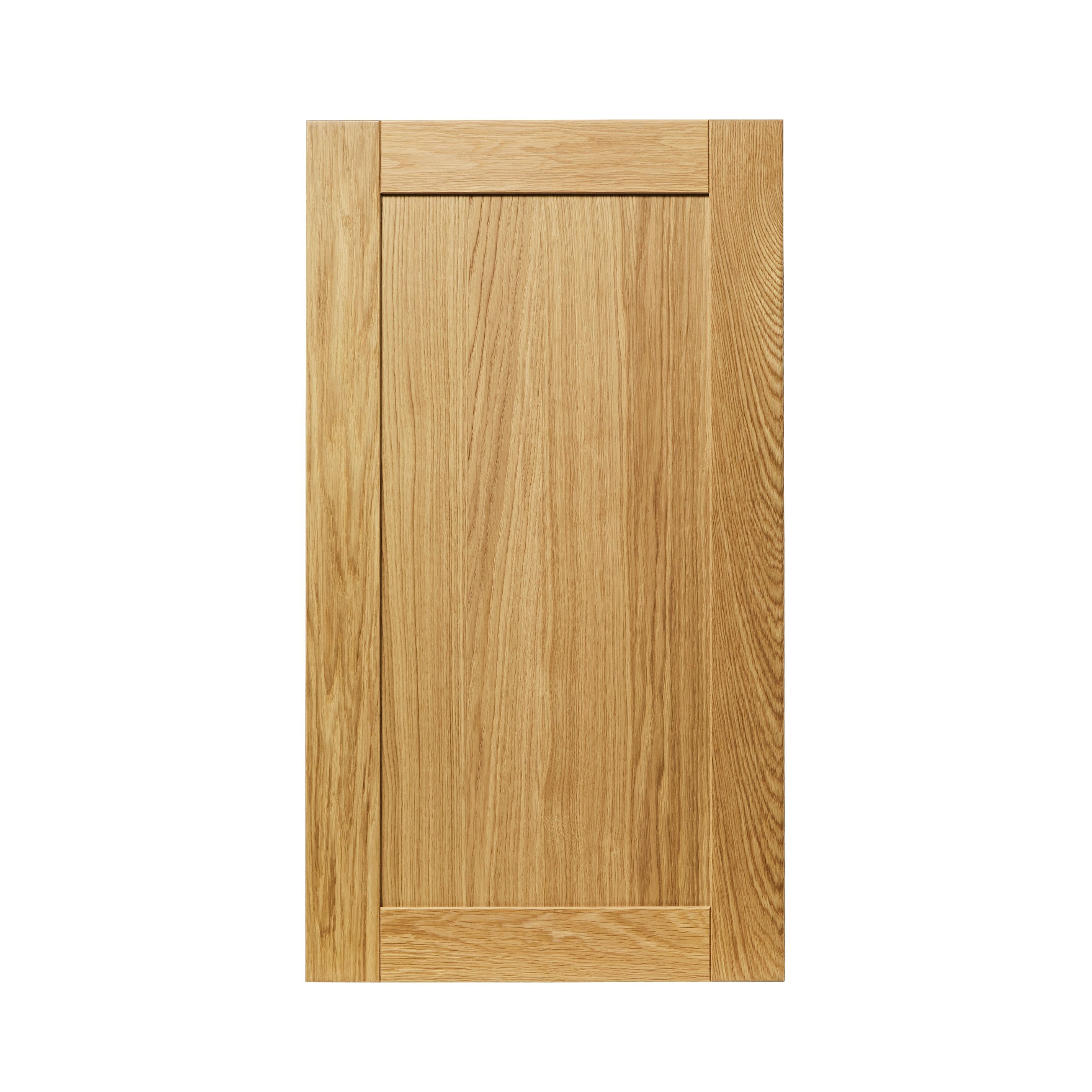 GoodHome Verbena Natural oak shaker Tall wall Cabinet door (W)500mm (H ...