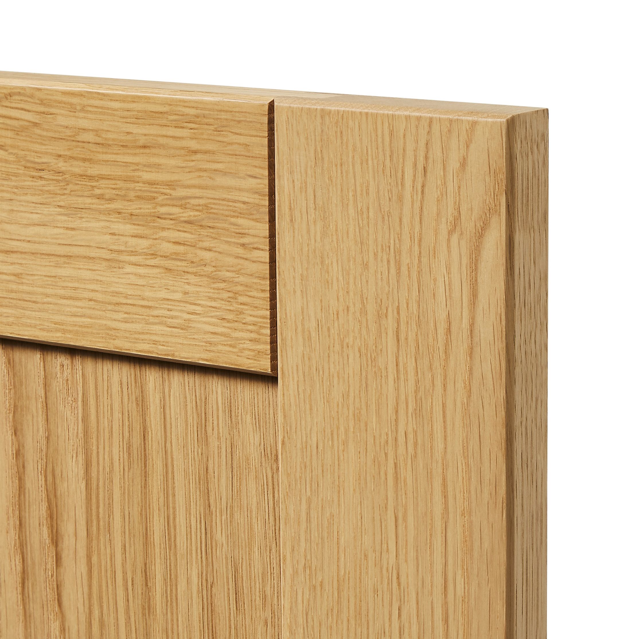 GoodHome Verbena Natural oak shaker Tall wall Cabinet door (W)500mm (H)895mm (T)20mm - 3