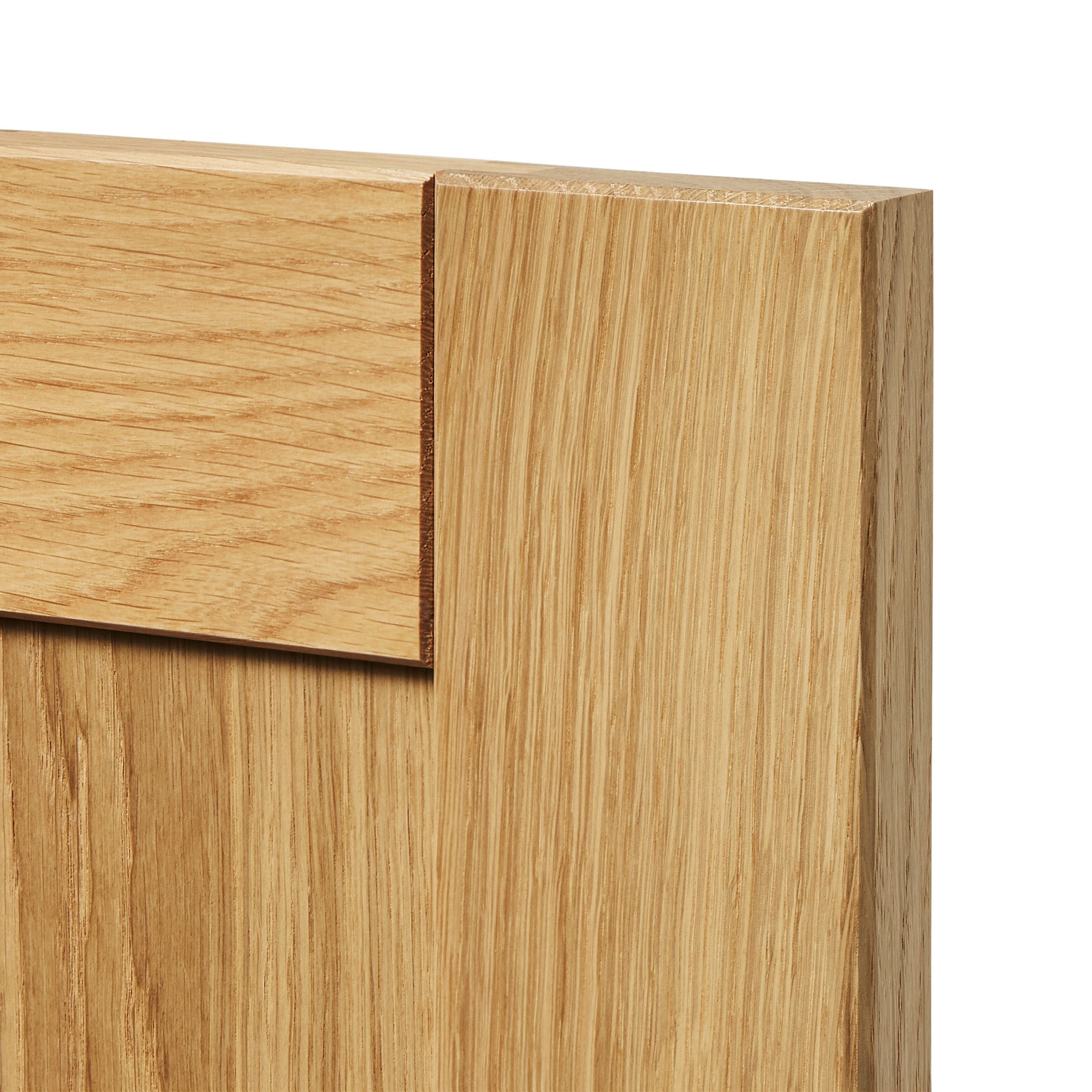 GoodHome Verbena Natural oak shaker Tall wall Cabinet door (W)600mm (H)895mm (T)20mm - 3