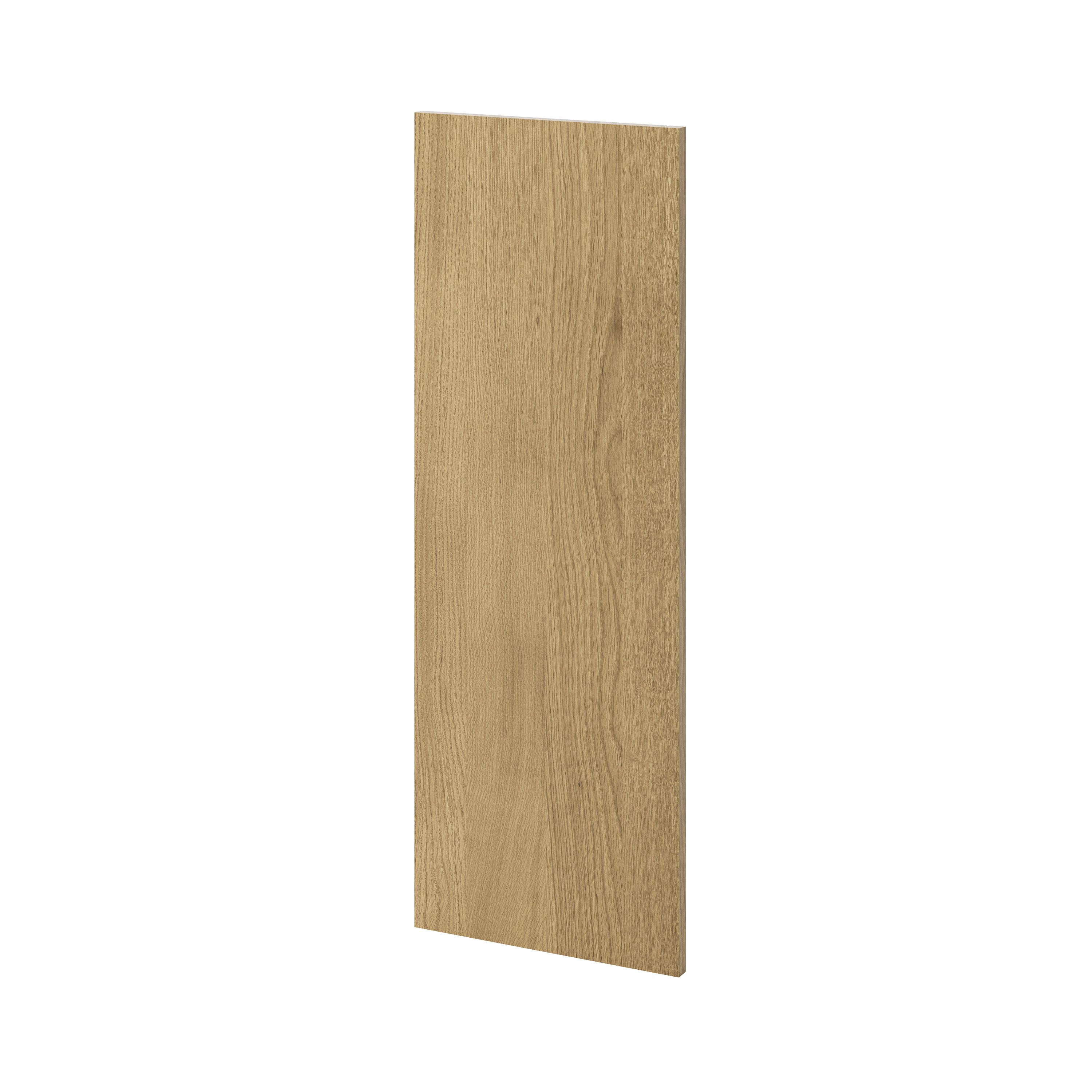GoodHome Verbena Natural oak shaker Tall Wall End panel (H)900mm (W)320mm