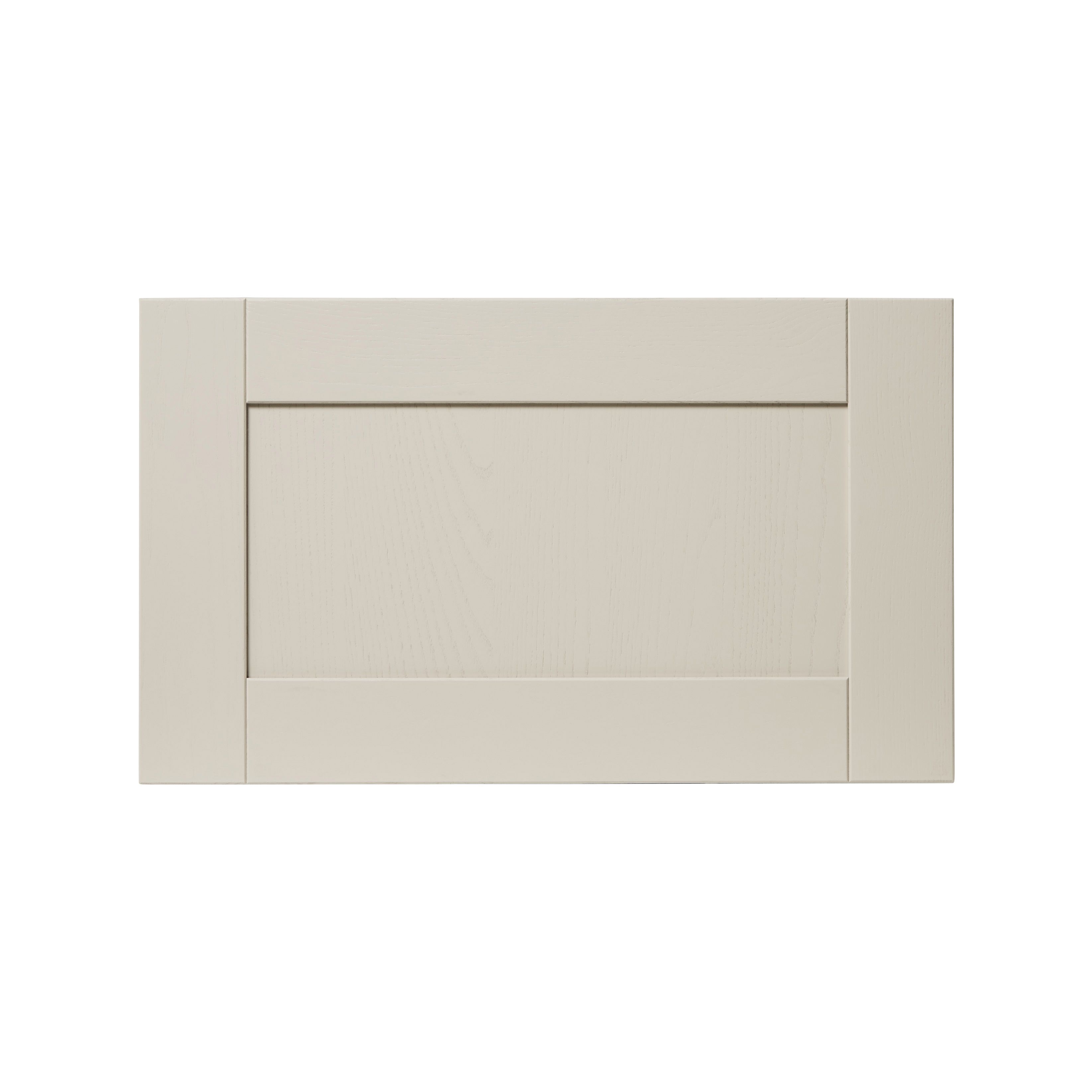 GoodHome Verbena Painted natural ash Matt cashmere Shaker 2 drawer front, bridging door & bi-fold door 600mm