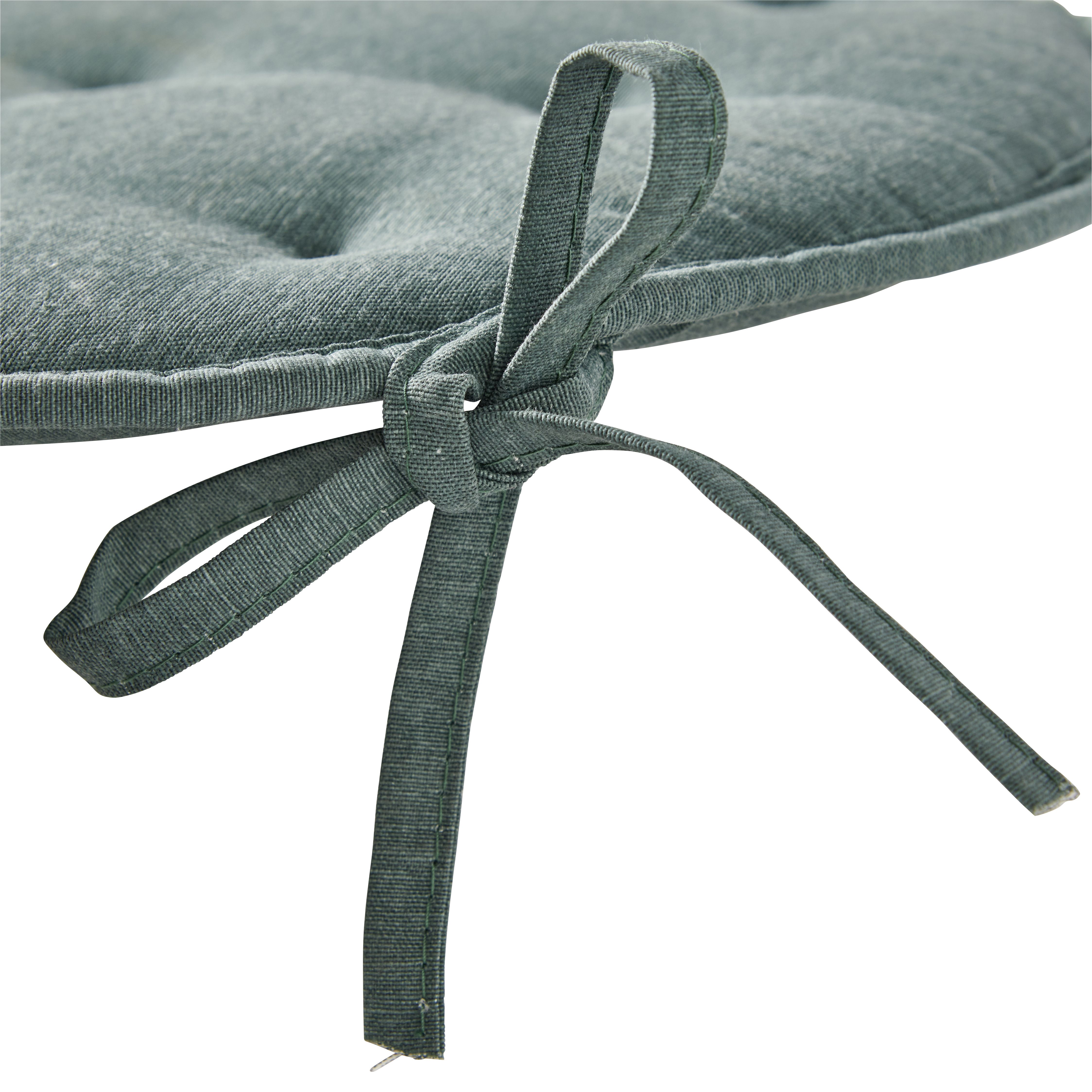 GoodHome Vernon Blue sea pine Outdoor Bench cushion, (L)94.5cm x (W)45cm