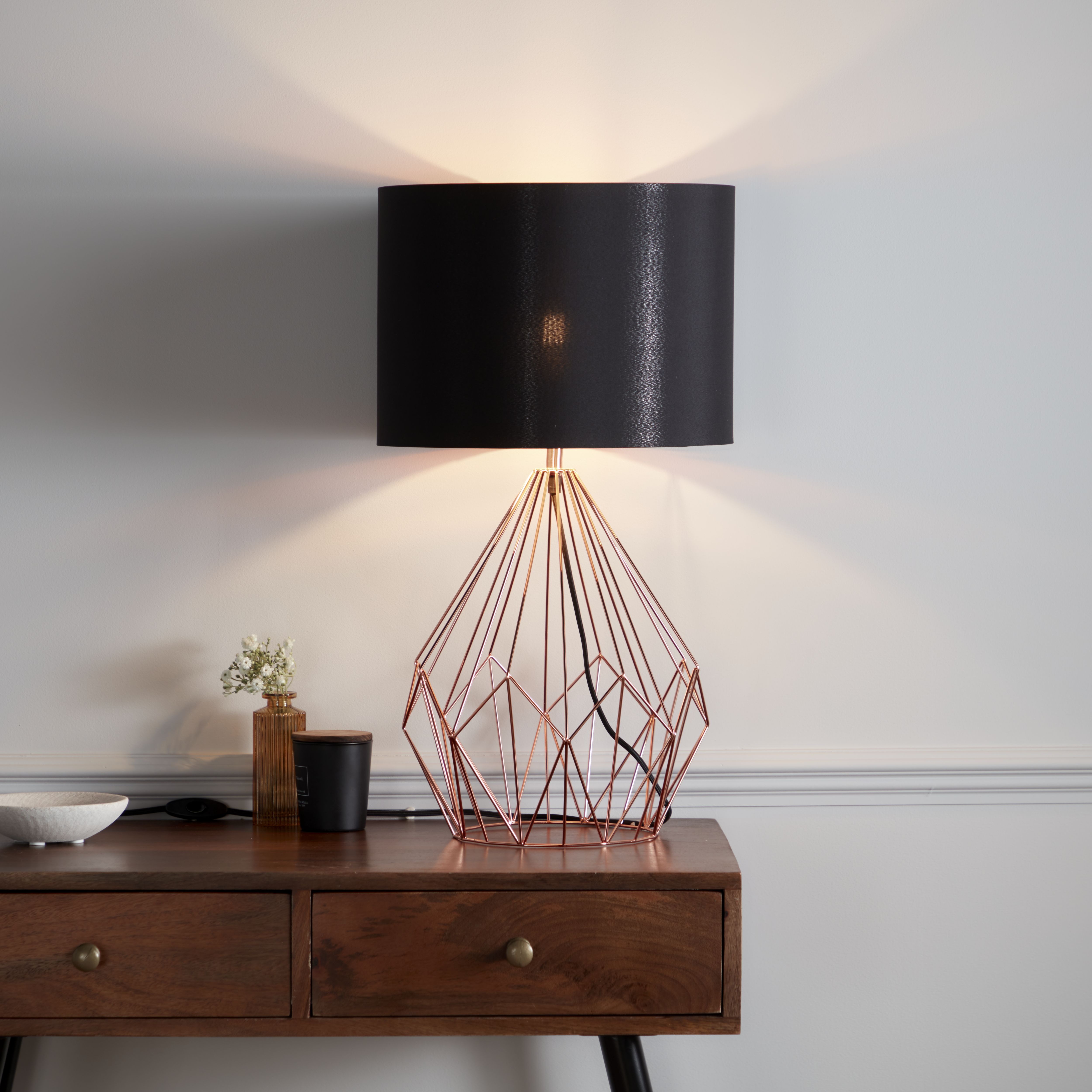 Cage table store lamp shade