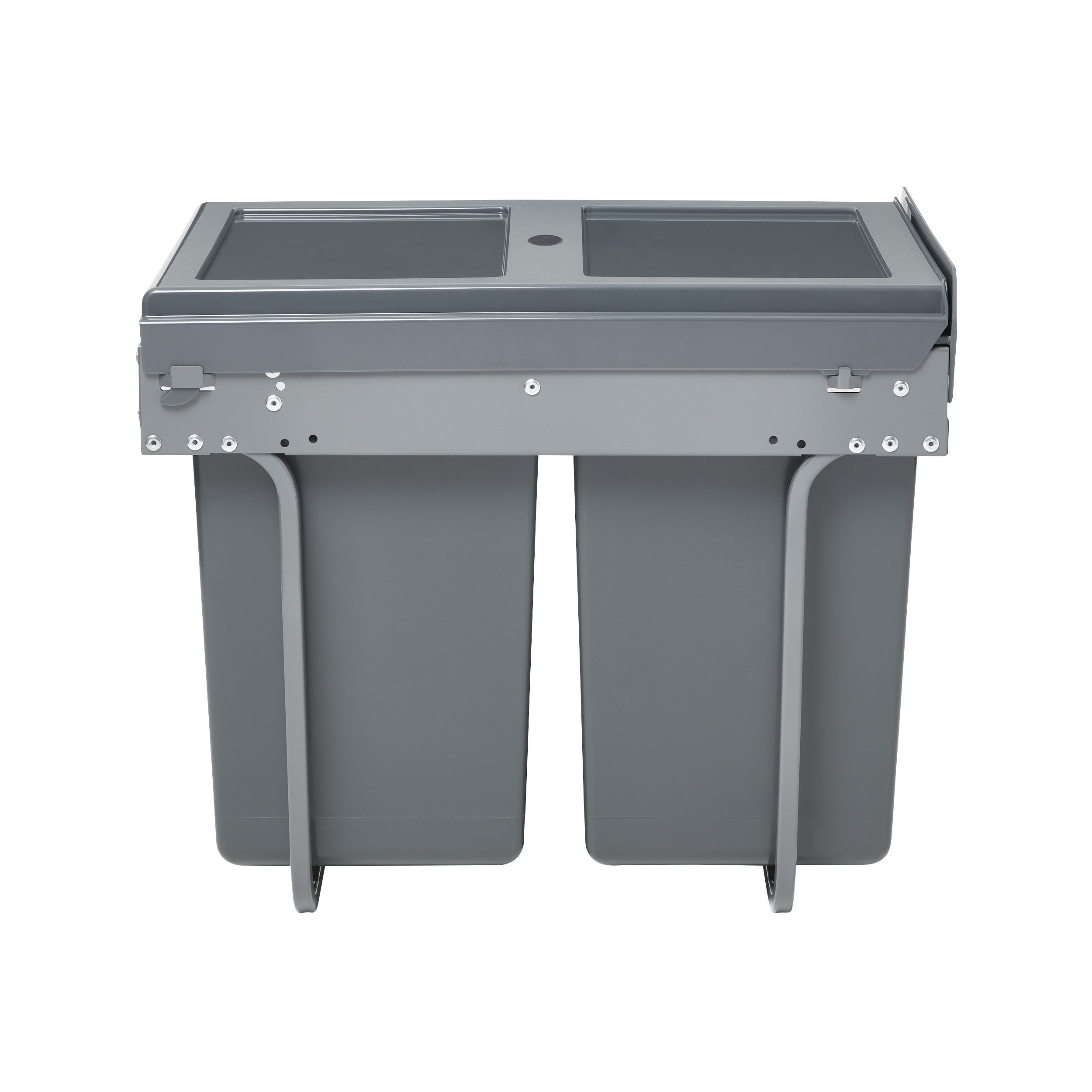 GoodHome Vigote Anthracite Integrated Kitchen Pull-out bin, - 36L