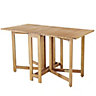 GoodHome Virginia Wooden 4 seater Extendable Table
