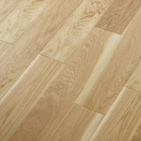 GoodHome Visby Blonde Oak Engineered Real wood top layer flooring, 0.99m² Pack of 7