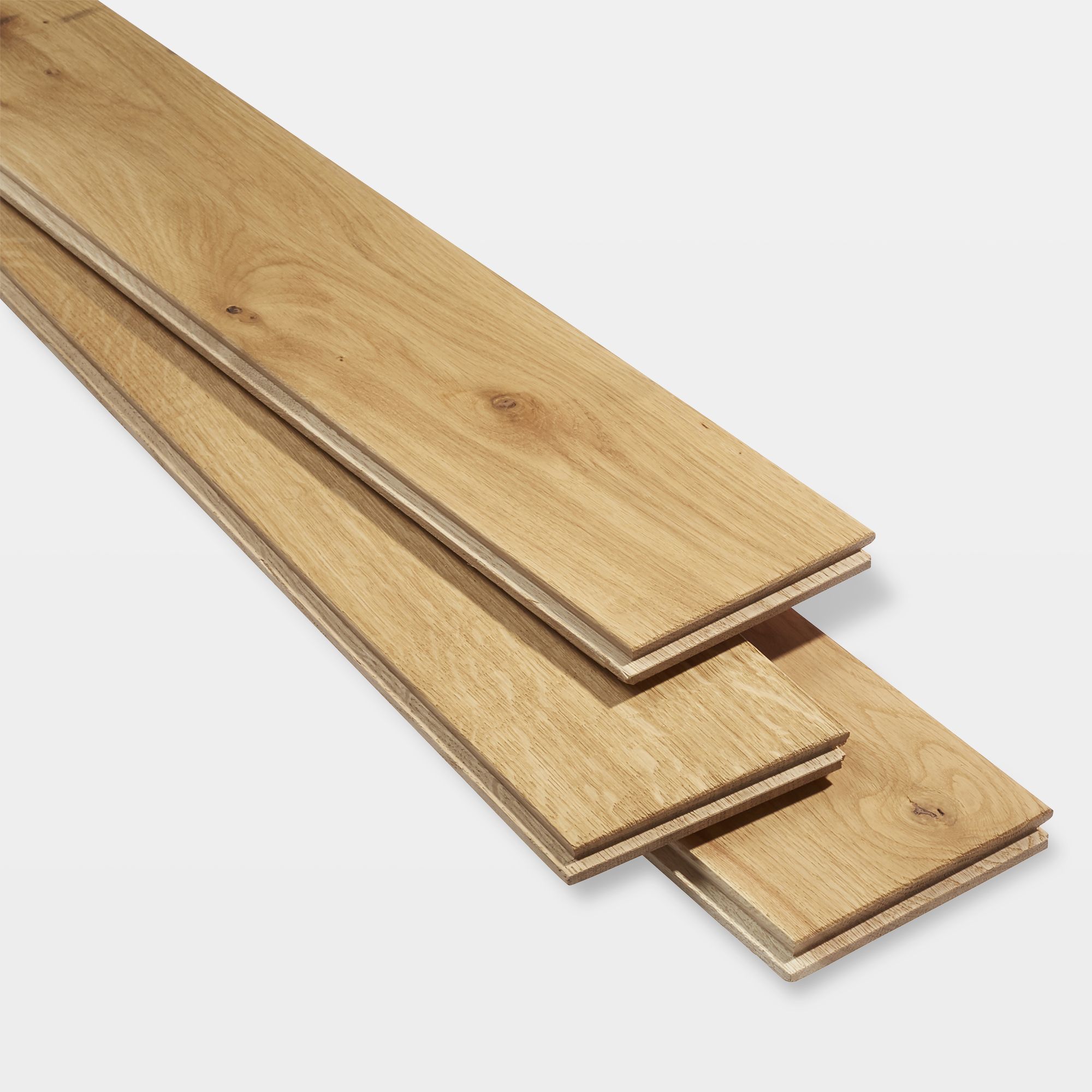 Goodhome Visby Natural Oak Solid Wood Flooring 144m² Pack Diy At Bandq
