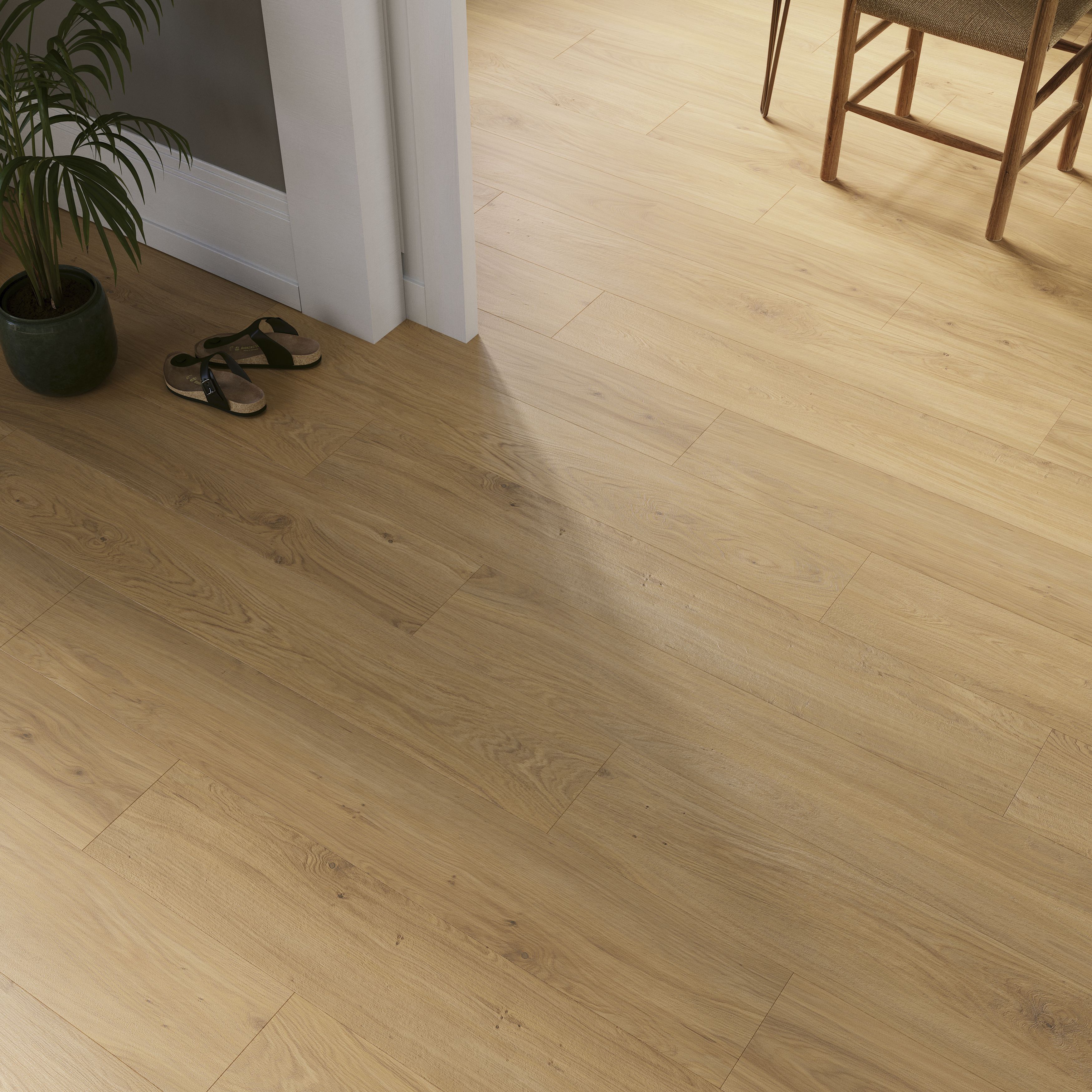 Visby GoodHome Wood effect Laminate Flooring 8 Pack - 8