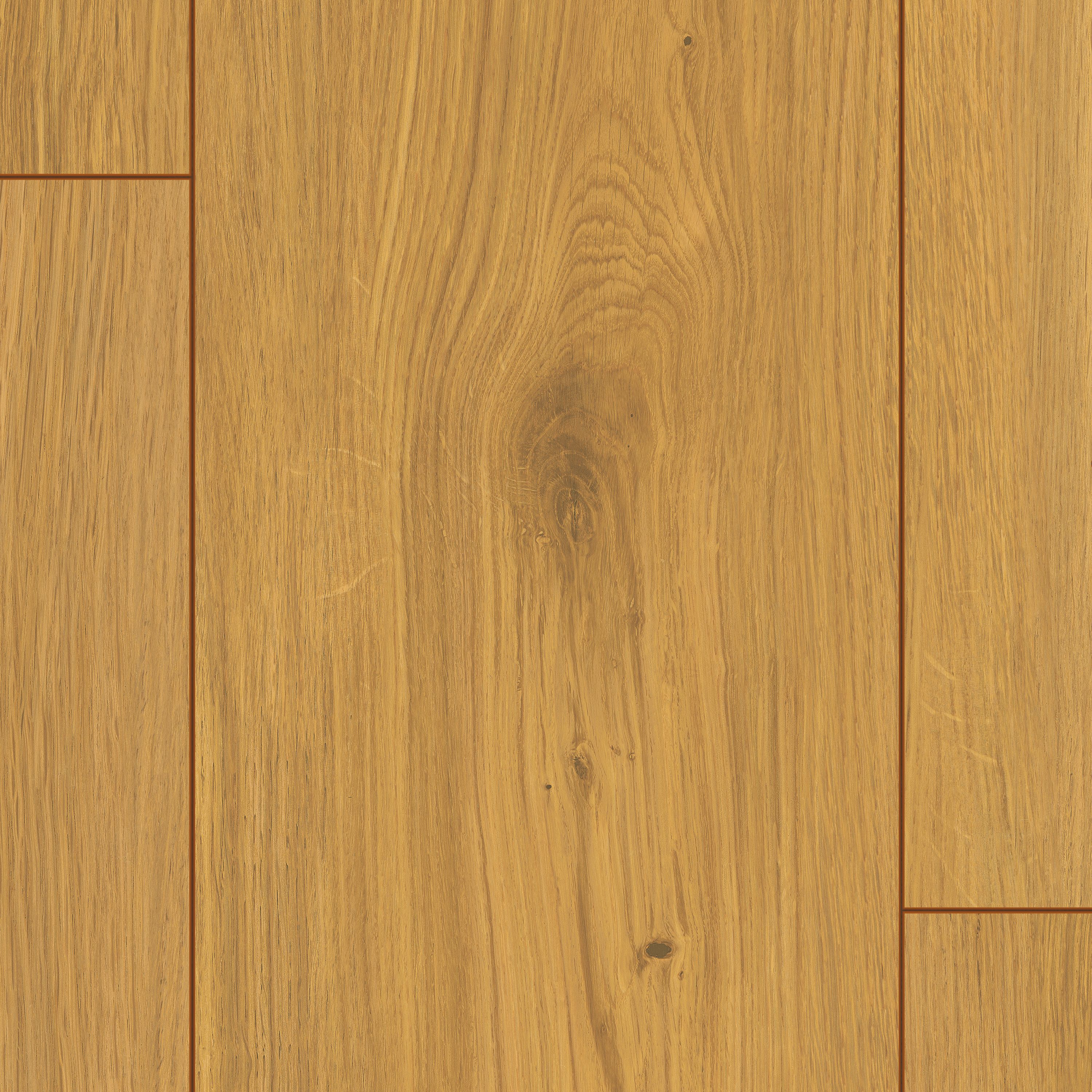 GoodHome Visby Pure Honey Wood effect Laminate Flooring Sample - 4