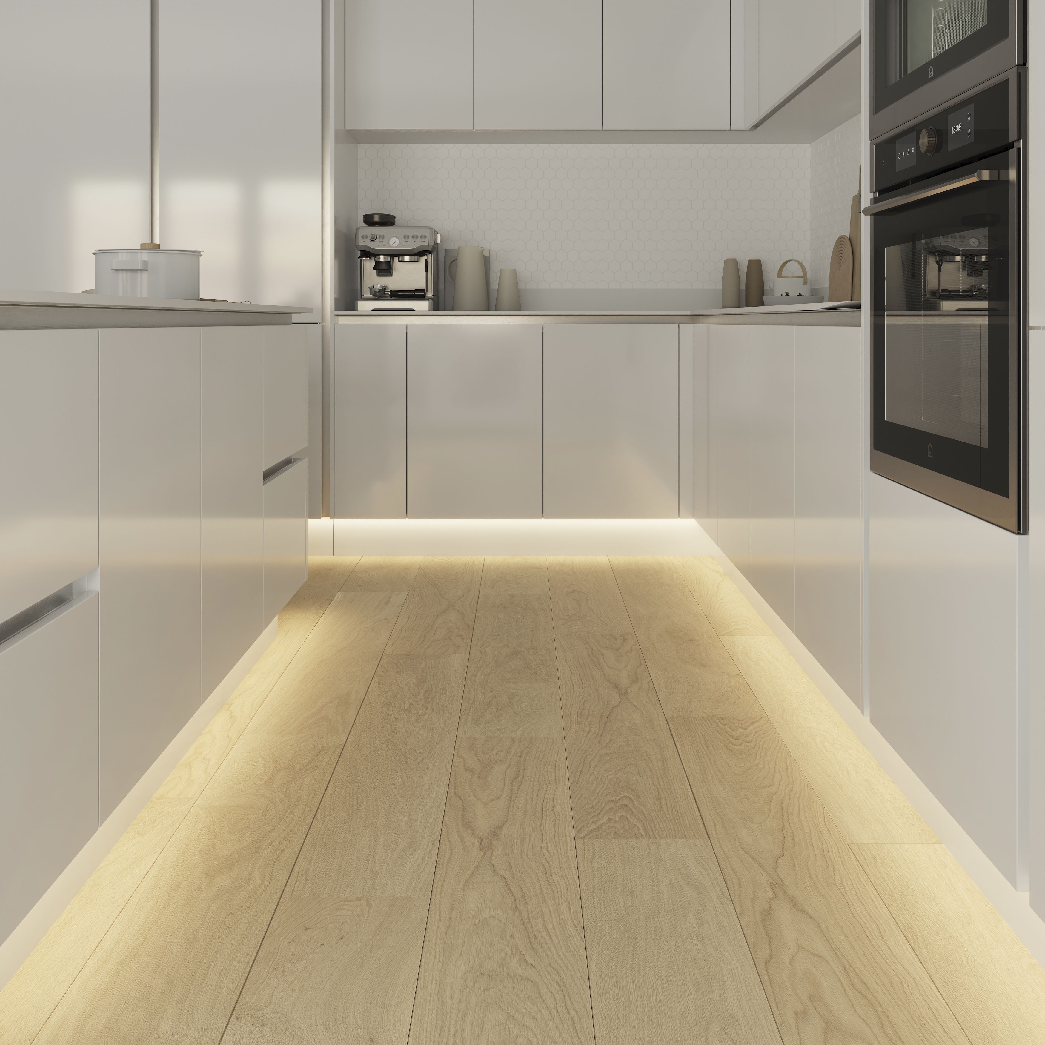 GoodHome Waldeck Mains-powered (plug-in) LED Neutral white Strip light IP20 400lm 4000K (L)1m