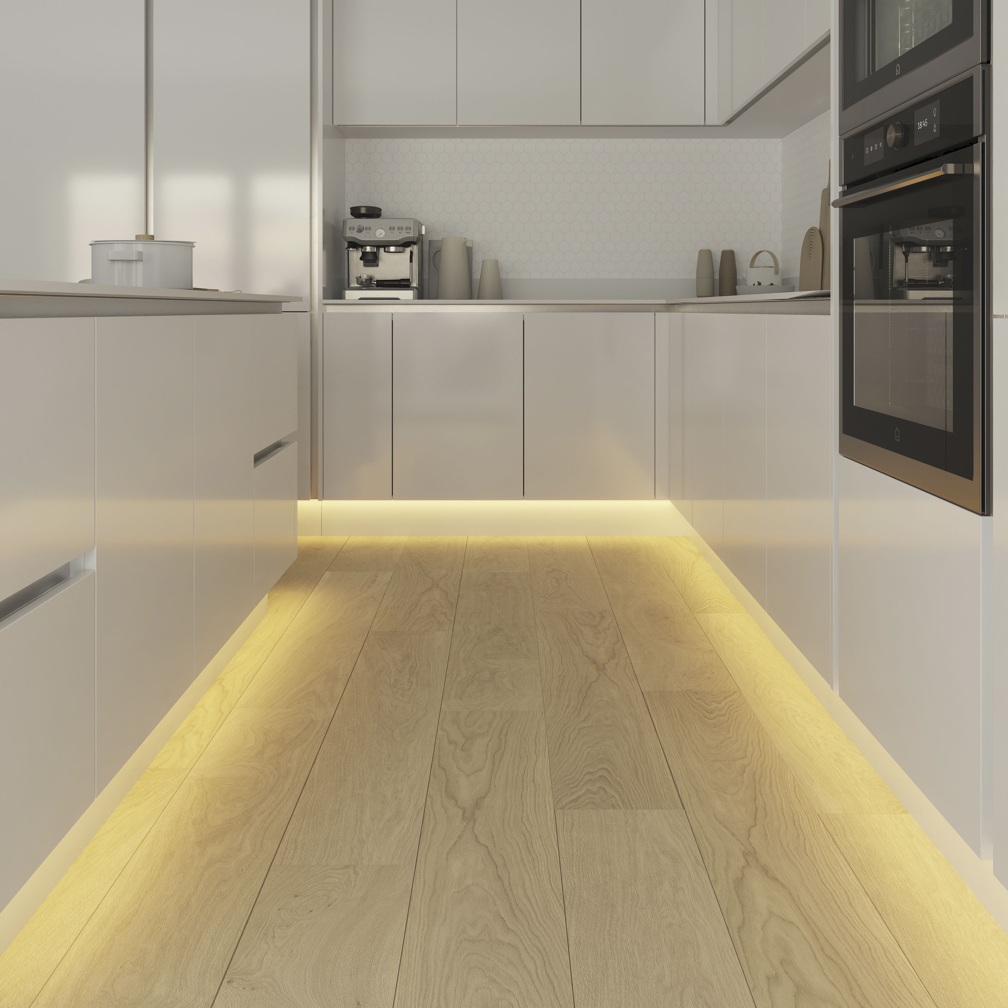 GoodHome Waldeck Mains-powered (plug-in) LED Warm white Strip light IP20 1200lm 2700K (L)3m