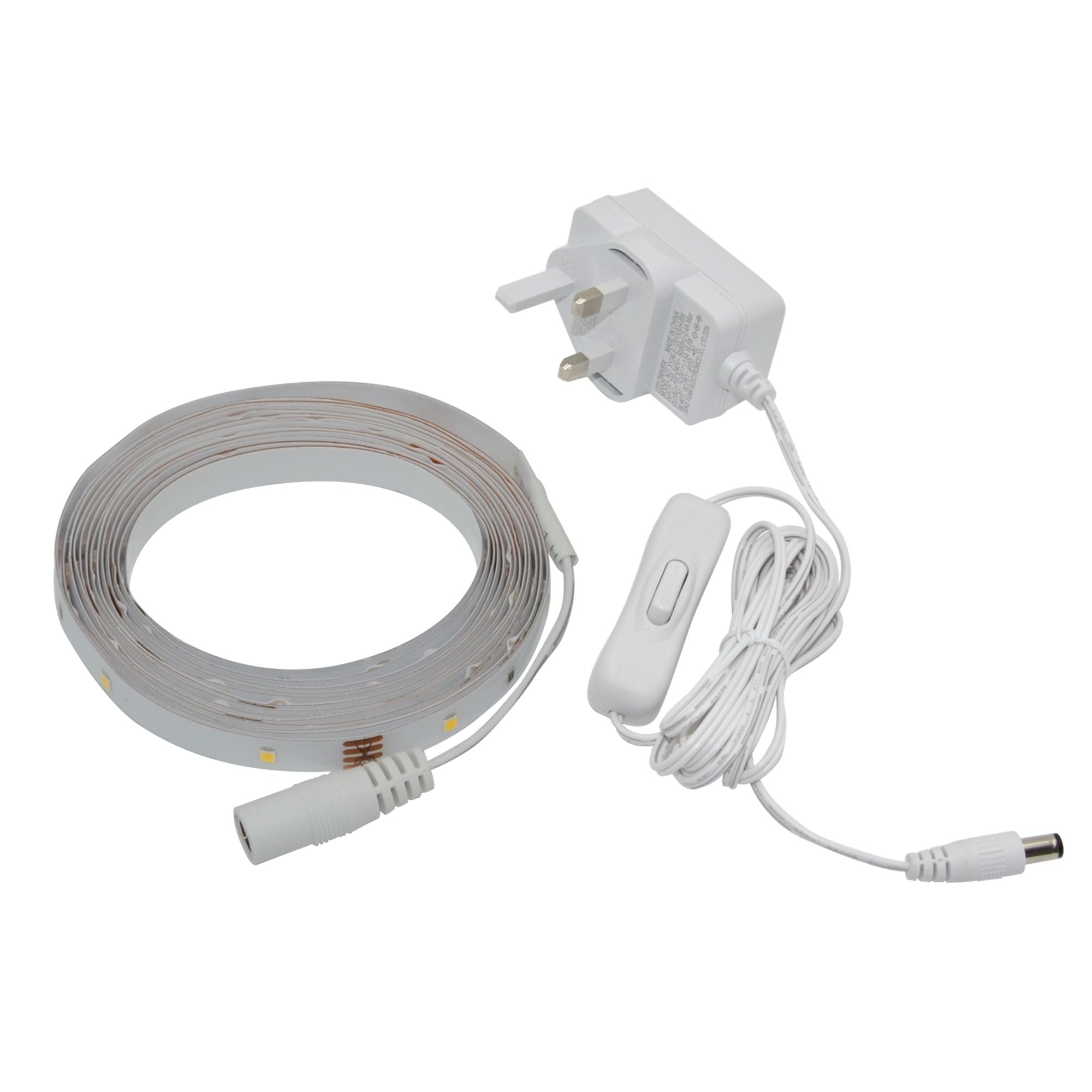 GoodHome Waldeck Mains-powered (plug-in) LED Warm white Strip light IP20 1200lm 2700K (L)3m