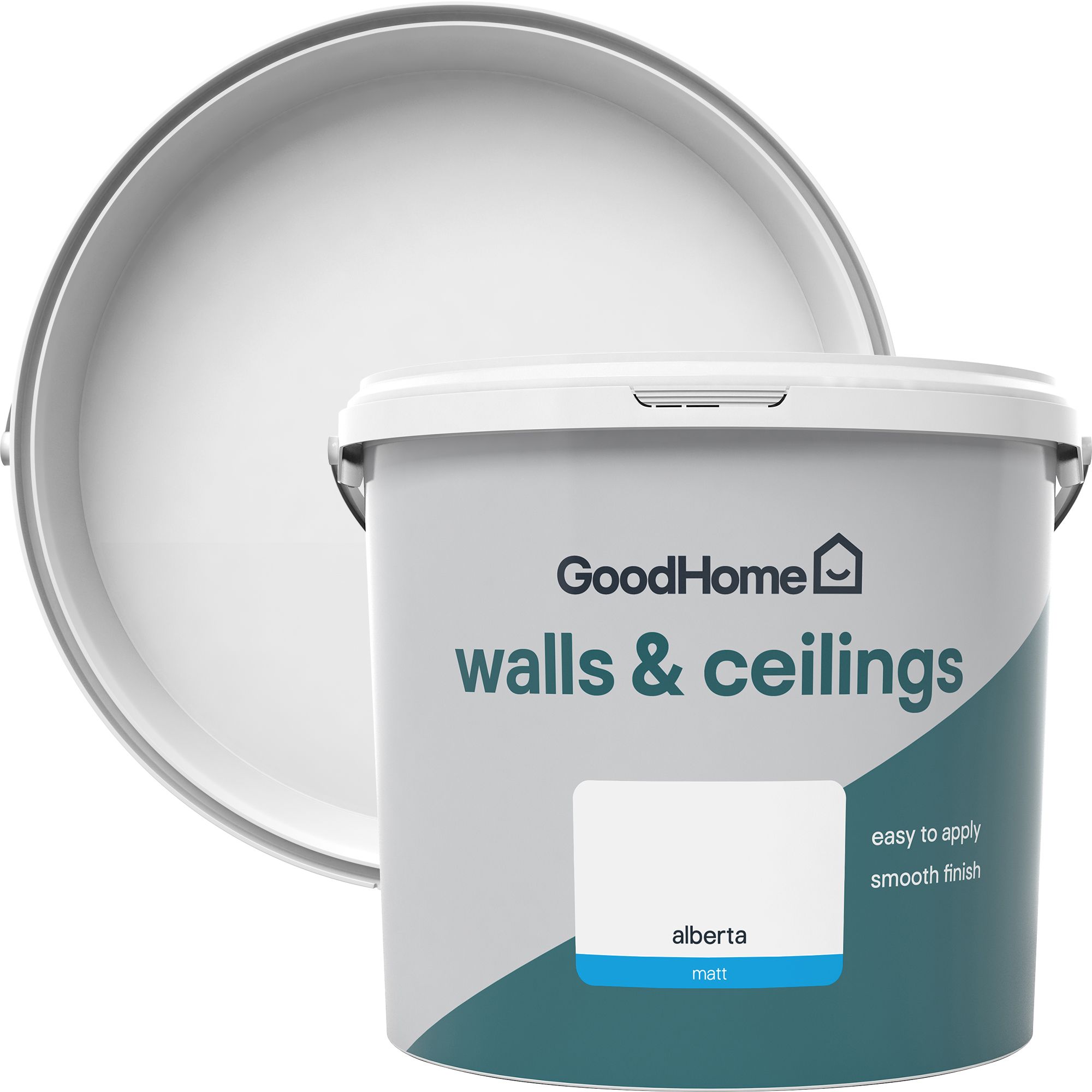 GoodHome Walls & ceilings Alberta Matt Emulsion paint, 5L