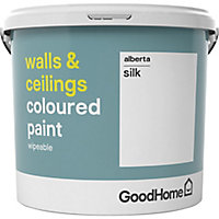 GoodHome Walls & ceilings Alberta Silk Emulsion paint, 5L