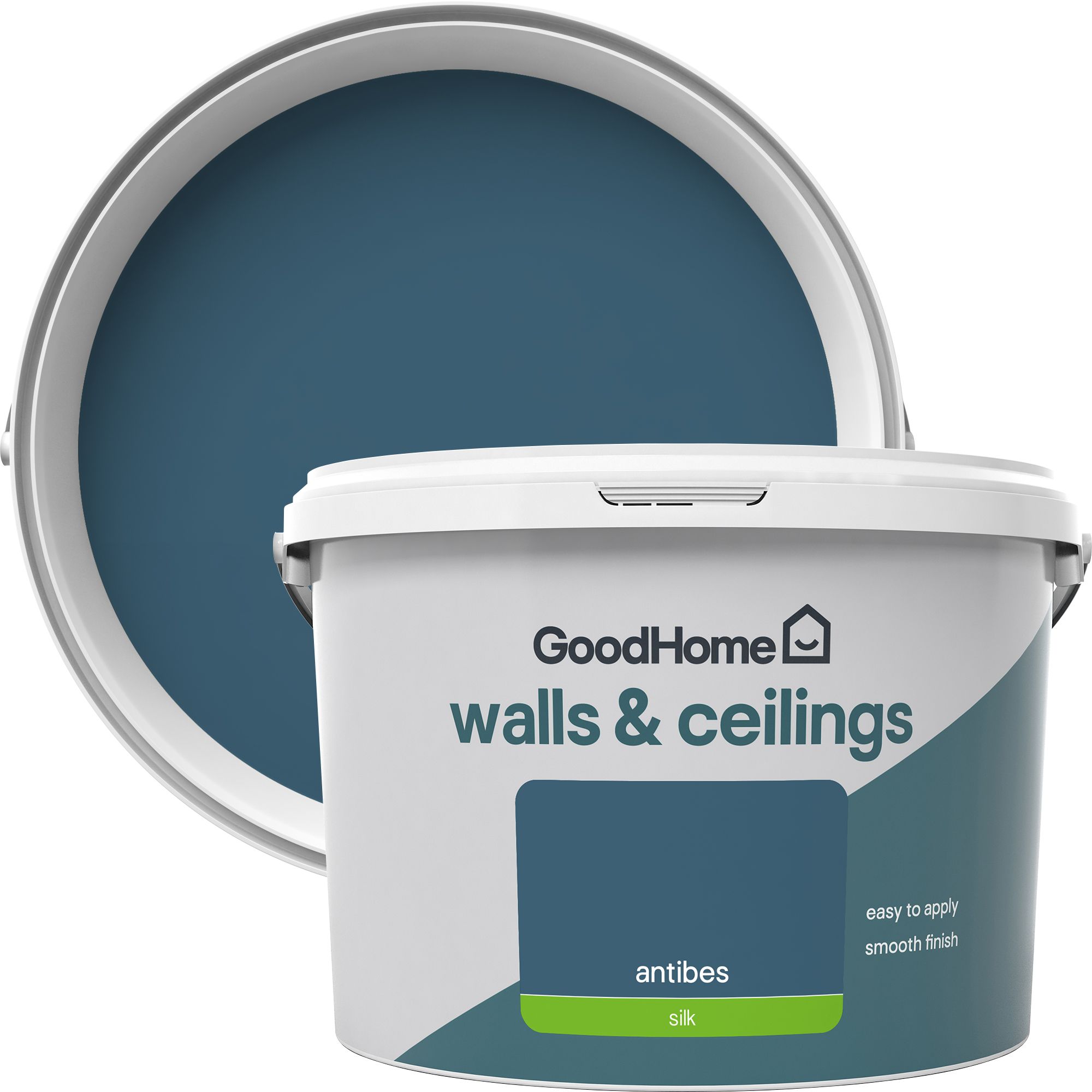 GoodHome Walls & Ceilings Antibes Silk Emulsion Paint, 2.5L | DIY At B&Q