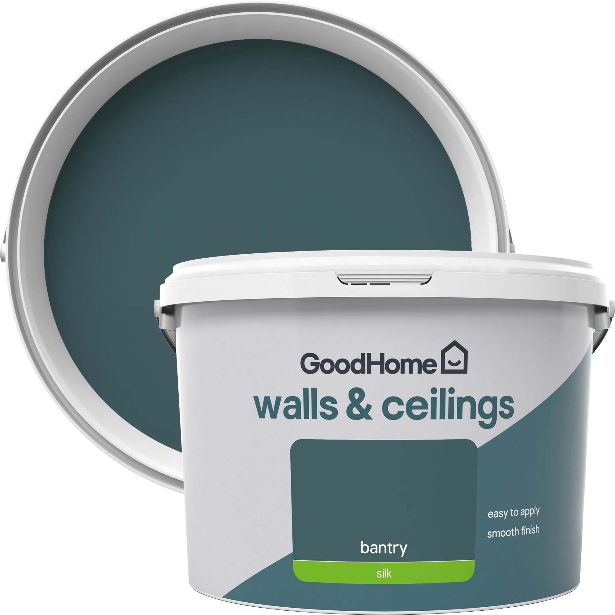 GoodHome Walls & ceilings Bantry Silk Emulsion paint, 2.5L DIY at B&Q