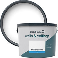 GoodHome Walls & Ceilings Brilliant white Vinyl matt Emulsion paint, 10L