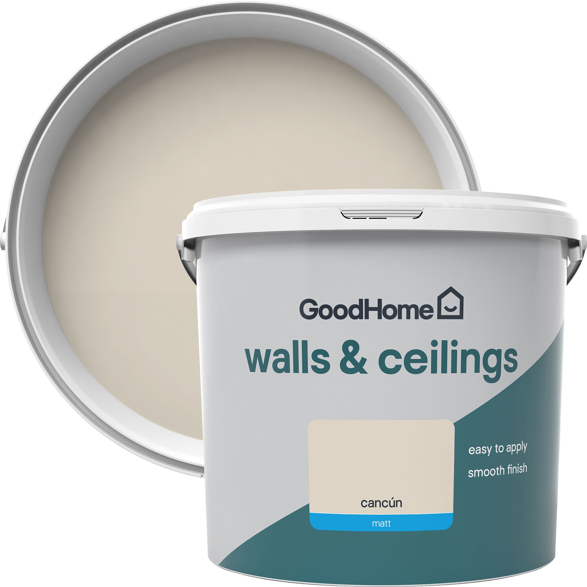 GoodHome Walls & Ceilings Cancun Matt Emulsion paint, 5L