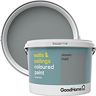 GoodHome Walls & ceilings Delaware Matt Emulsion paint, 2.5L