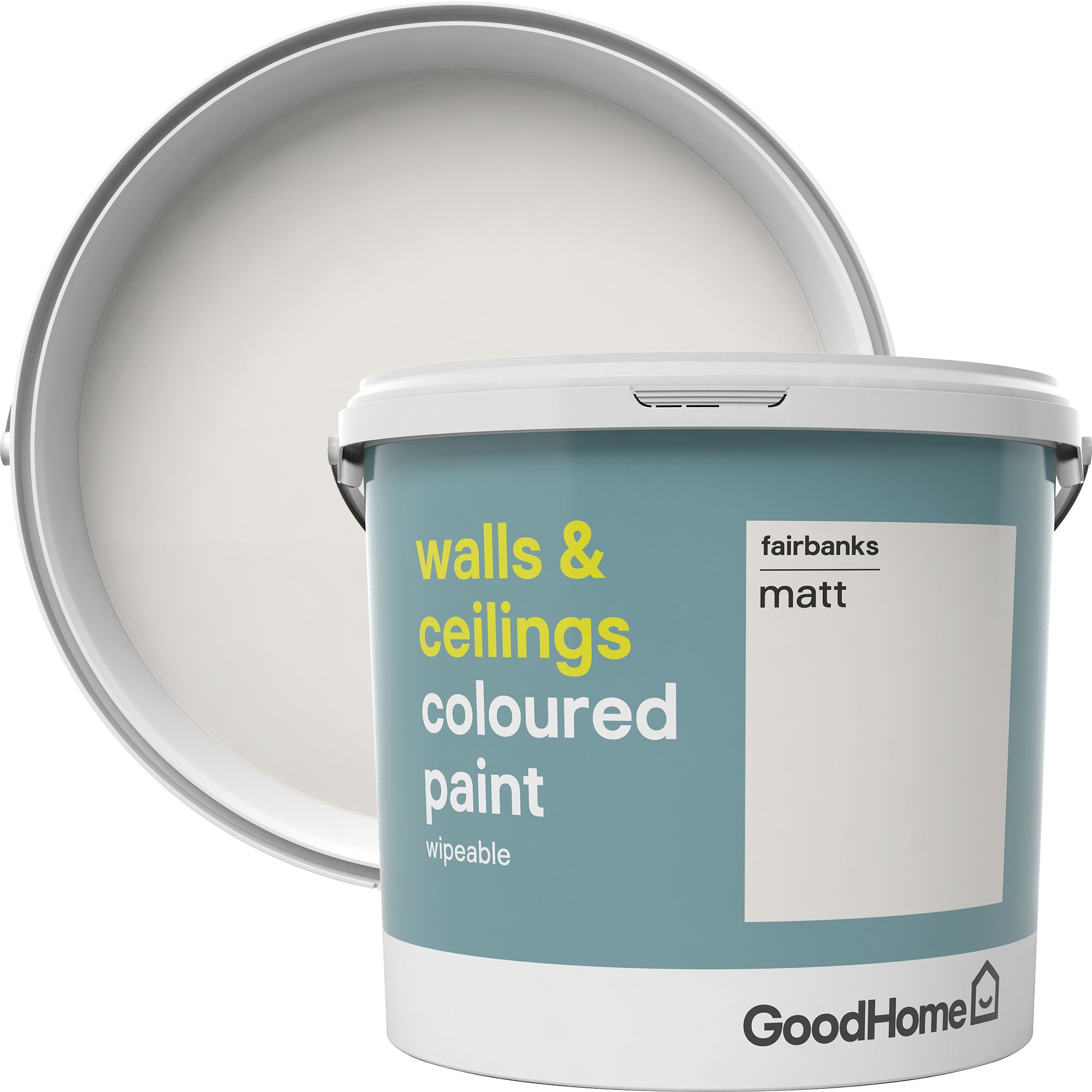 GoodHome Walls & ceilings Fairbanks Matt Emulsion paint, 5L DIY at B&Q