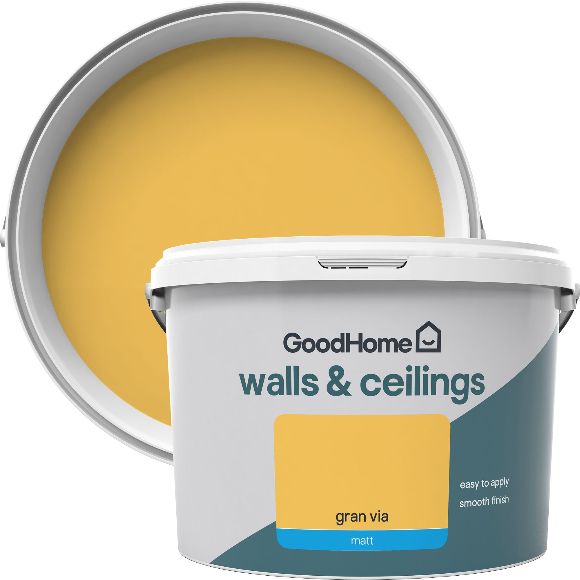 GoodHome Walls & Ceilings Gran via Matt Emulsion paint, 2.5L