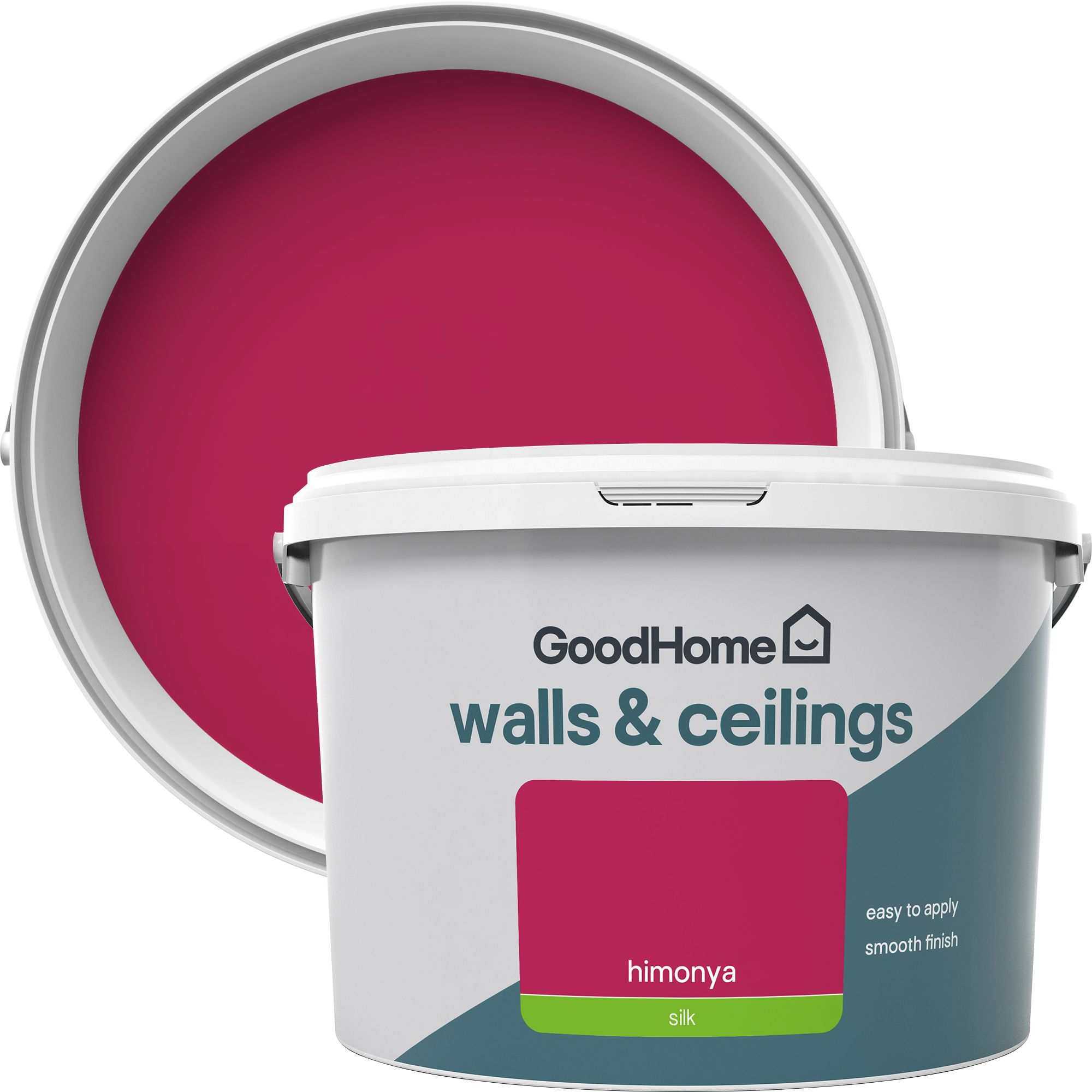 GoodHome Walls & ceilings Himonya Silk Emulsion paint, 2.5L at B&Q