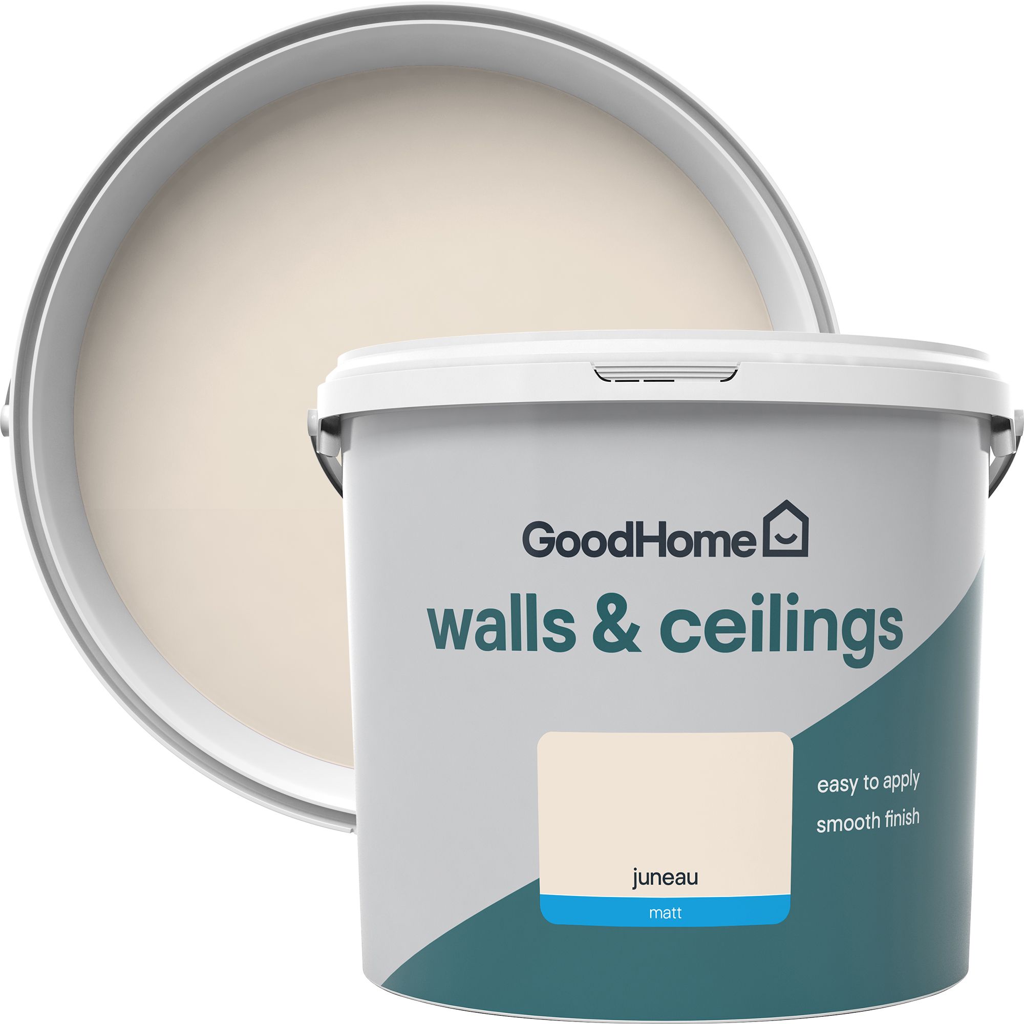 GoodHome Walls & ceilings Juneau Matt Emulsion paint, 5L DIY at B&Q