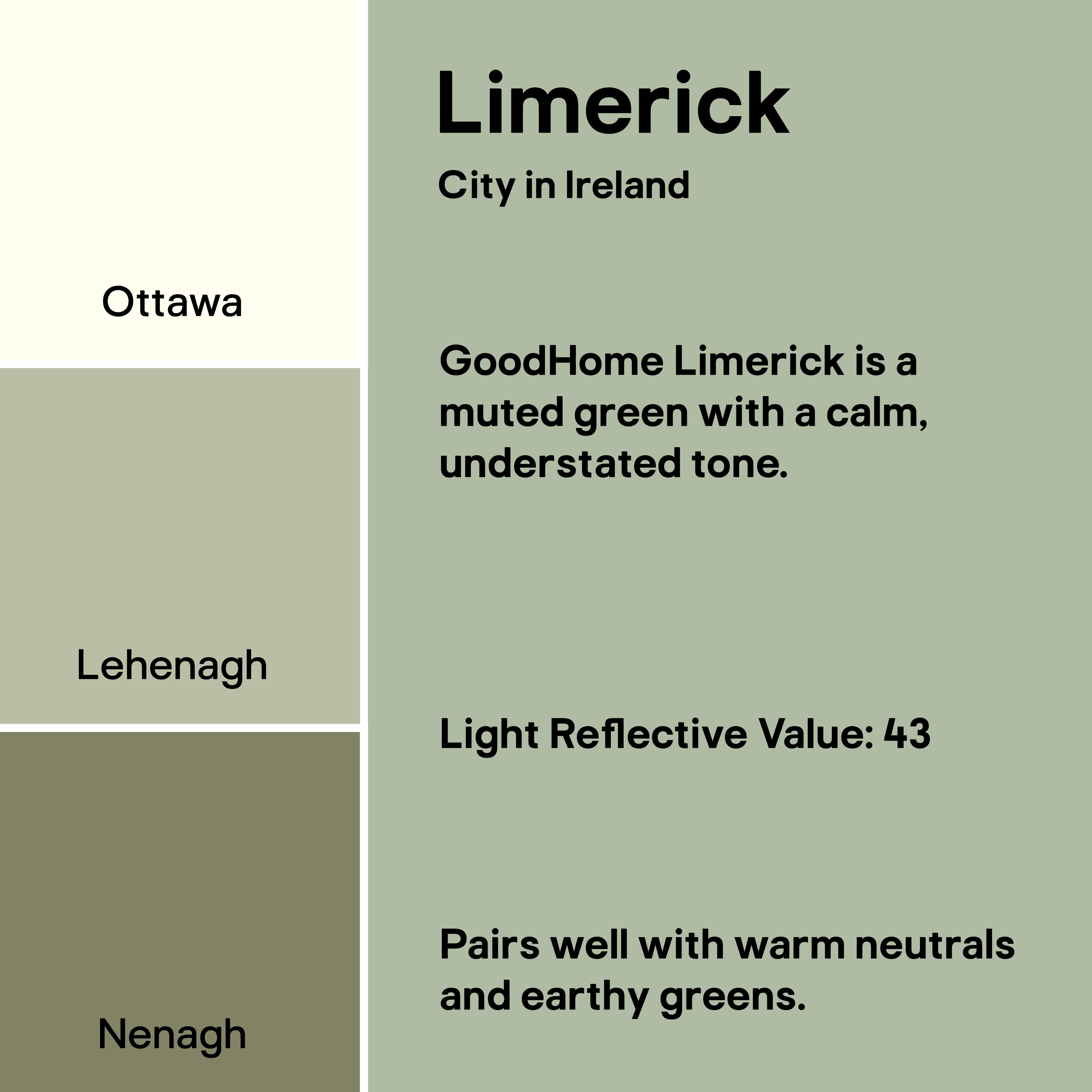 GoodHome Walls & Ceilings Limerick Matt Emulsion paint, 2.5L