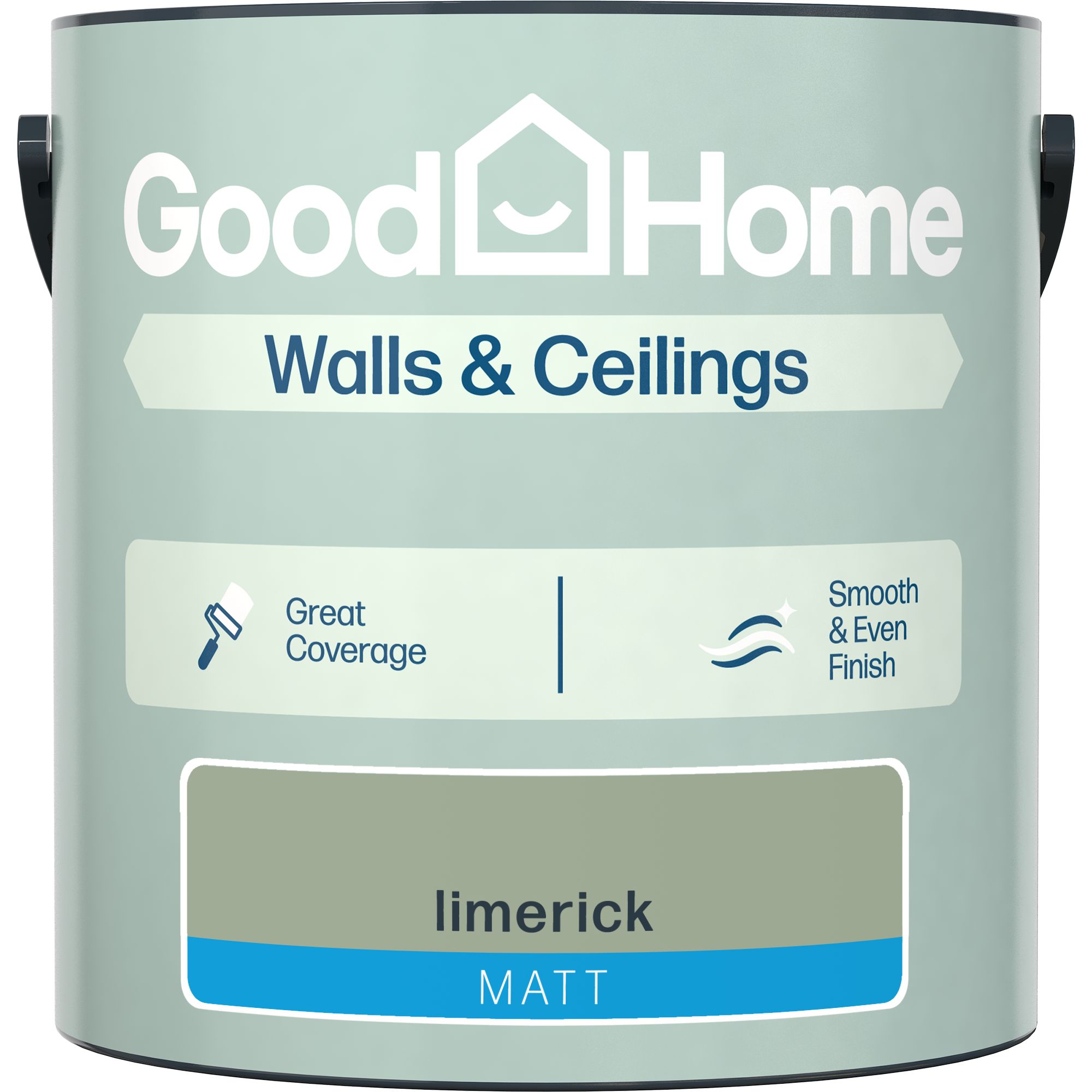 GoodHome Walls & Ceilings Limerick Matt Emulsion paint, 2.5L