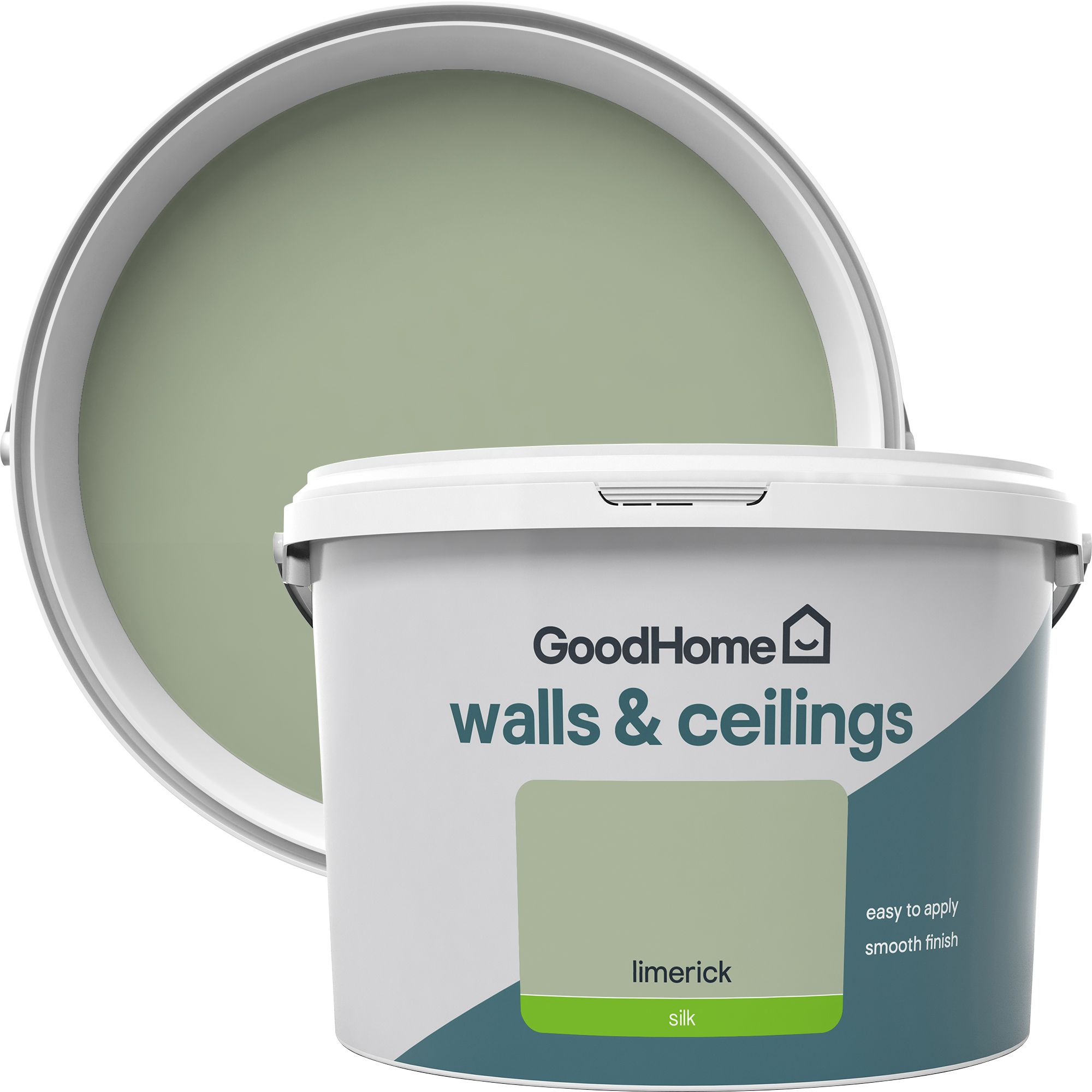Buy GoodHome Walls & ceilings Limerick Silk Emulsion paint, 2.5L DIY