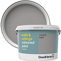 GoodHome Walls & ceilings Long island Matt Emulsion paint, 2.5L