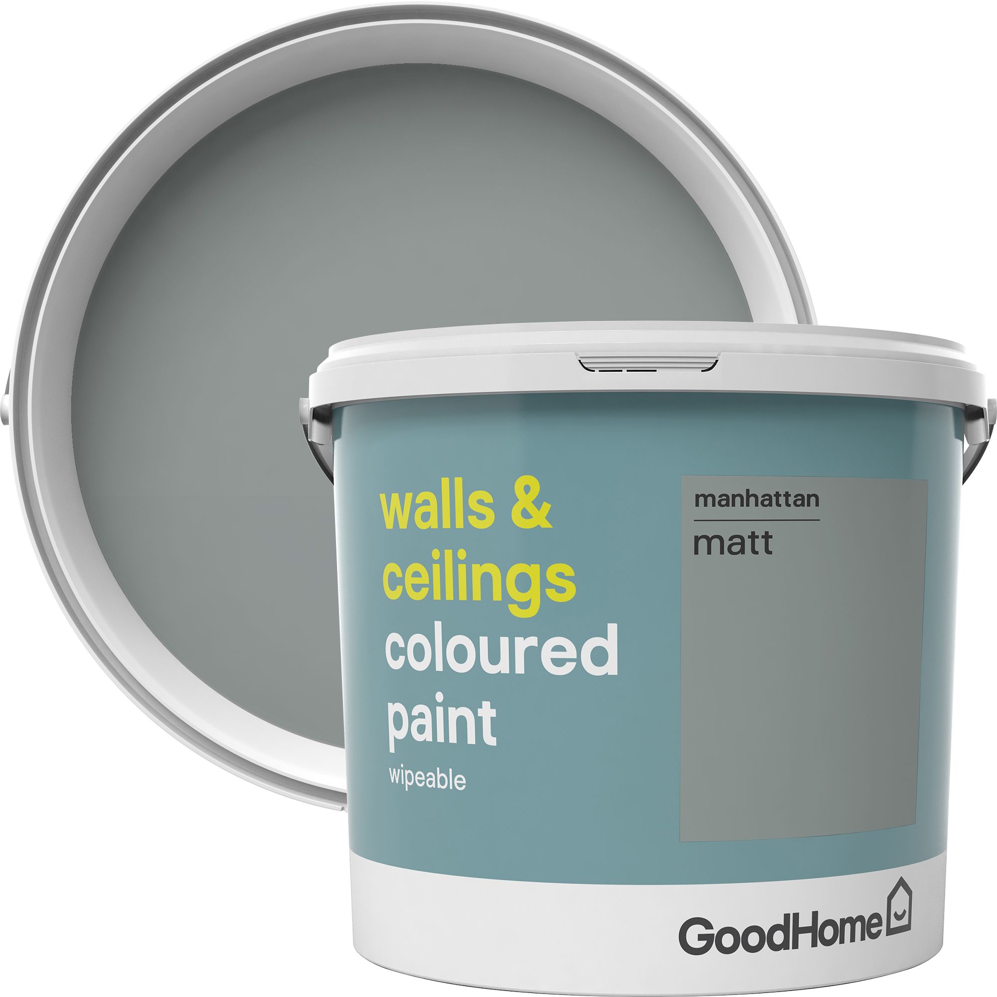 GoodHome Walls & ceilings Manhattan Matt Emulsion paint 5L ...