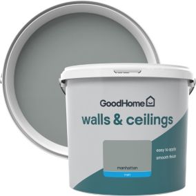 GoodHome Walls & ceilings Manhattan Matt Emulsion paint, 5L