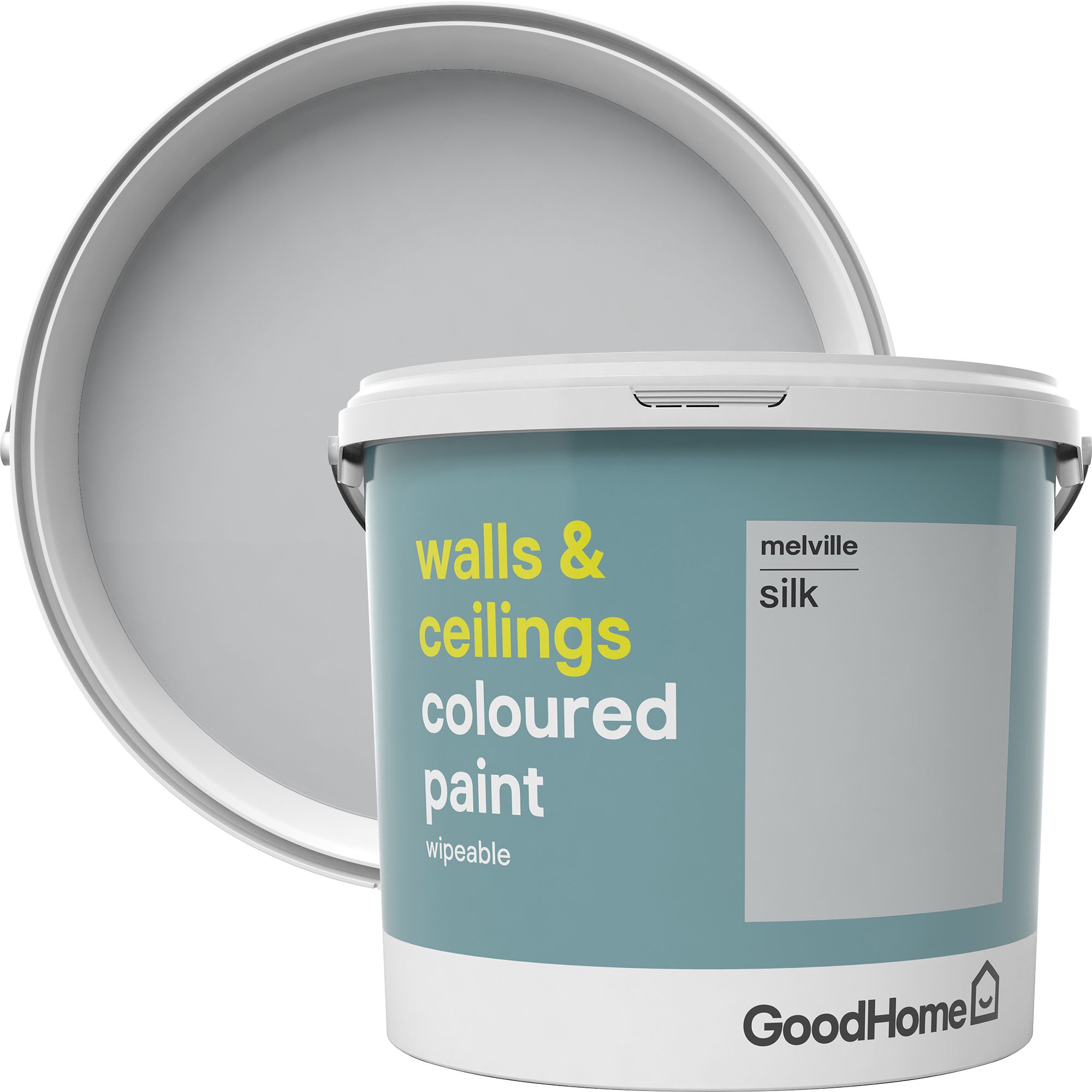 GoodHome Walls & ceilings Melville Silk Emulsion paint, 5L DIY at B&Q