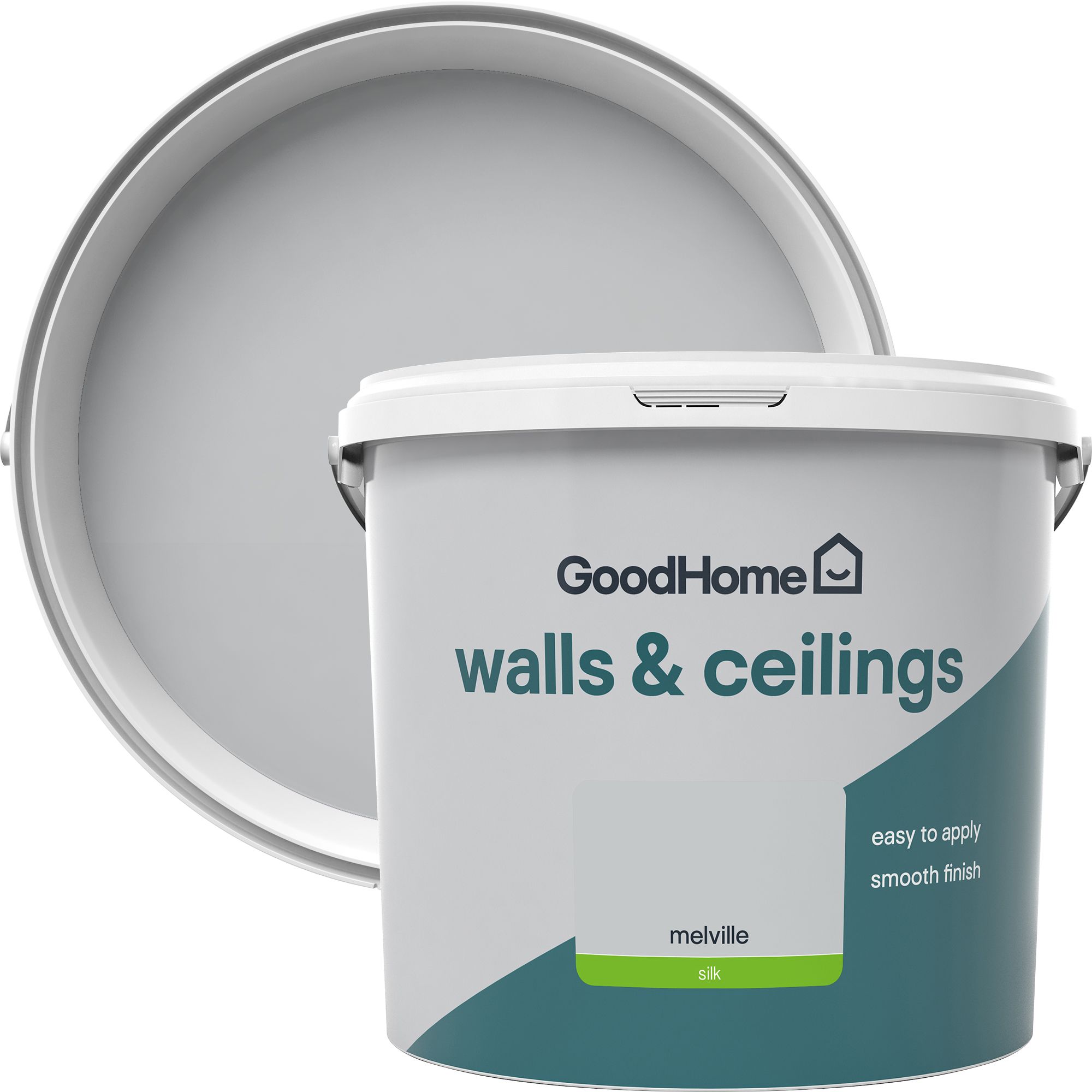 GoodHome Walls & ceilings Melville Silk Emulsion paint, 5L DIY at B&Q