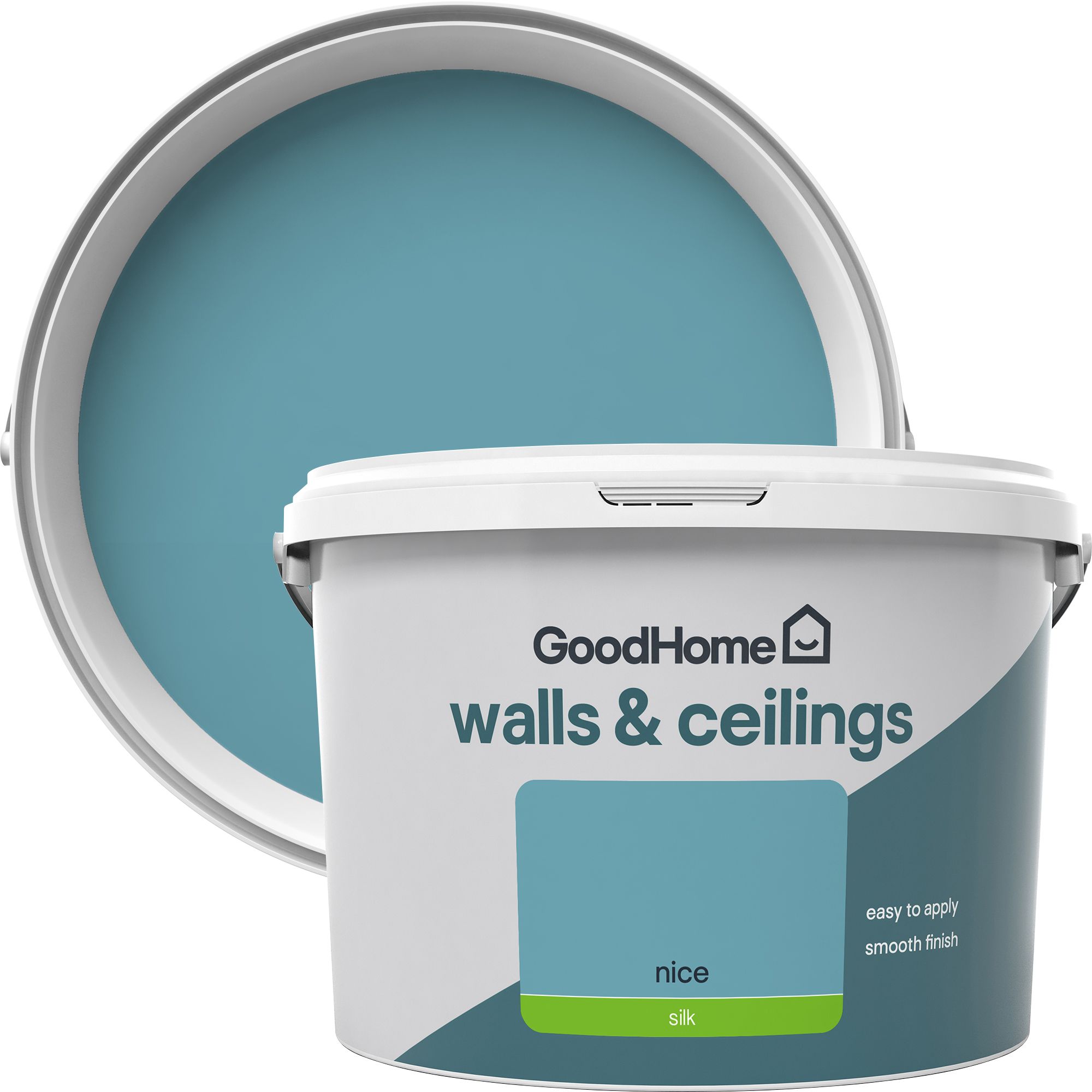 GoodHome Walls & ceilings Nice Silk Emulsion paint, 2.5L