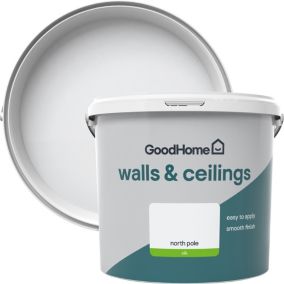 GoodHome Walls & ceilings North pole Silk Emulsion paint, 5L