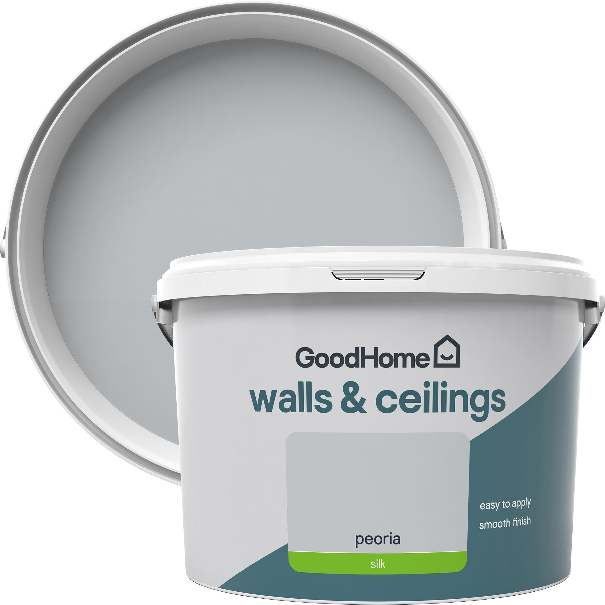 GoodHome Walls & ceilings Peoria Silk Emulsion paint, 2.5L