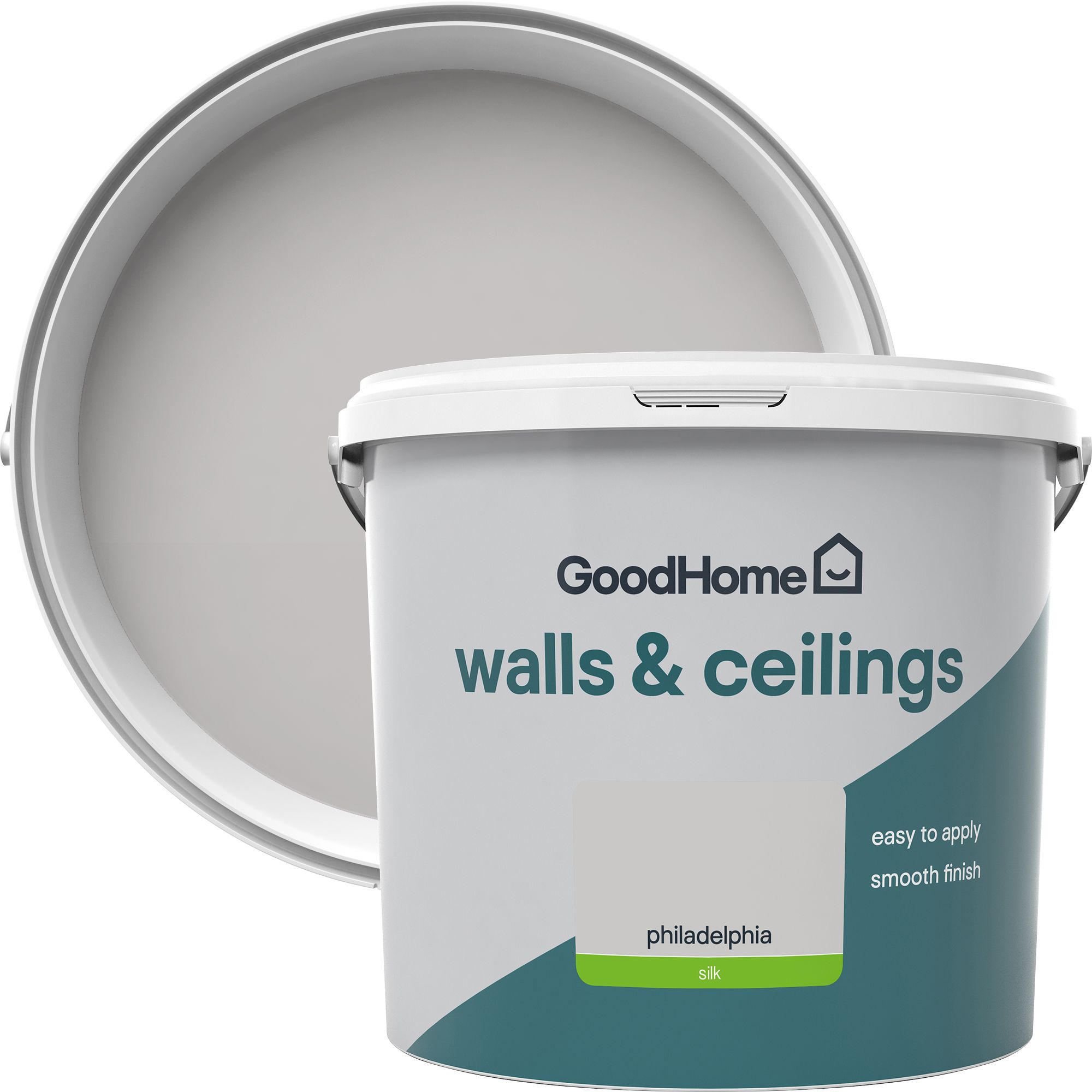 GoodHome Walls & ceilings Philadelphia Silk Emulsion paint, 5L