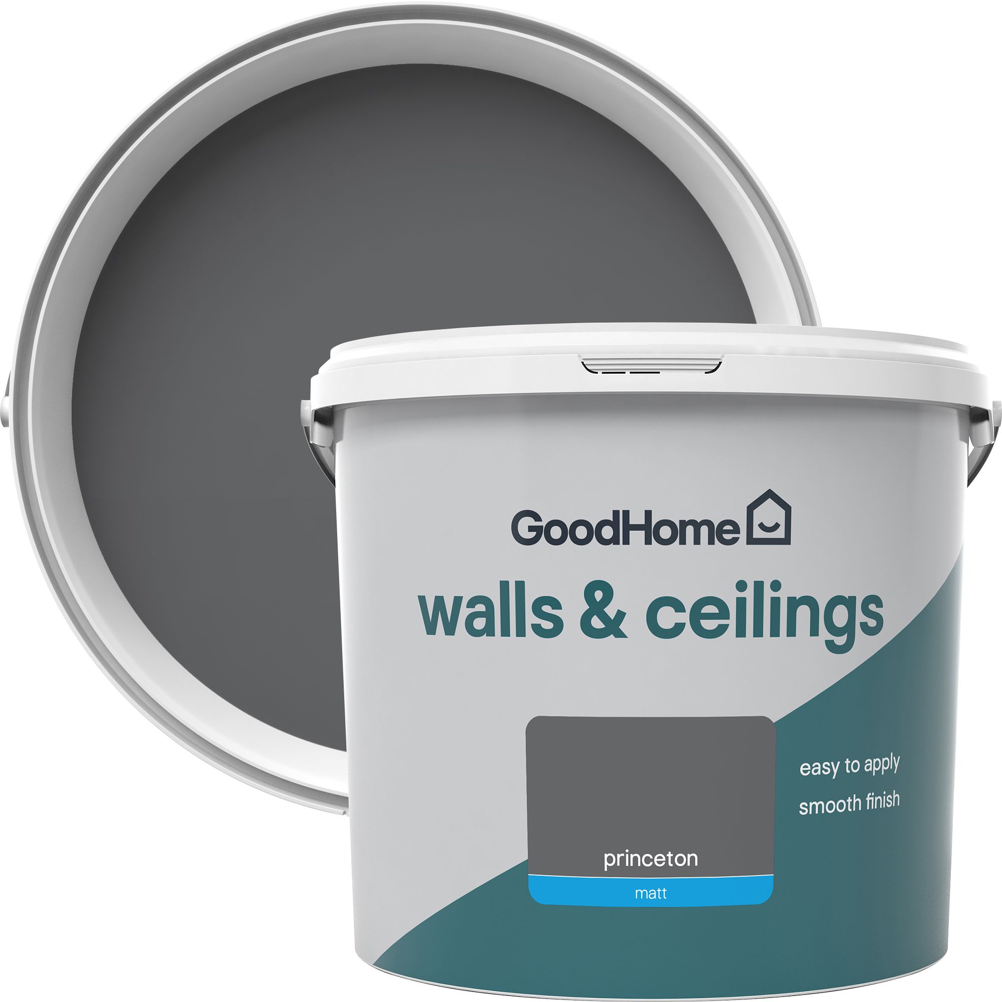 GoodHome Walls & ceilings Princeton Matt Emulsion paint, 5L DIY at B&Q
