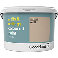 GoodHome Walls & ceilings Sao paulo Matt Emulsion paint, 2.5L