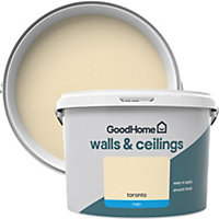 GoodHome Walls & ceilings Toronto Matt Emulsion paint, 2.5L