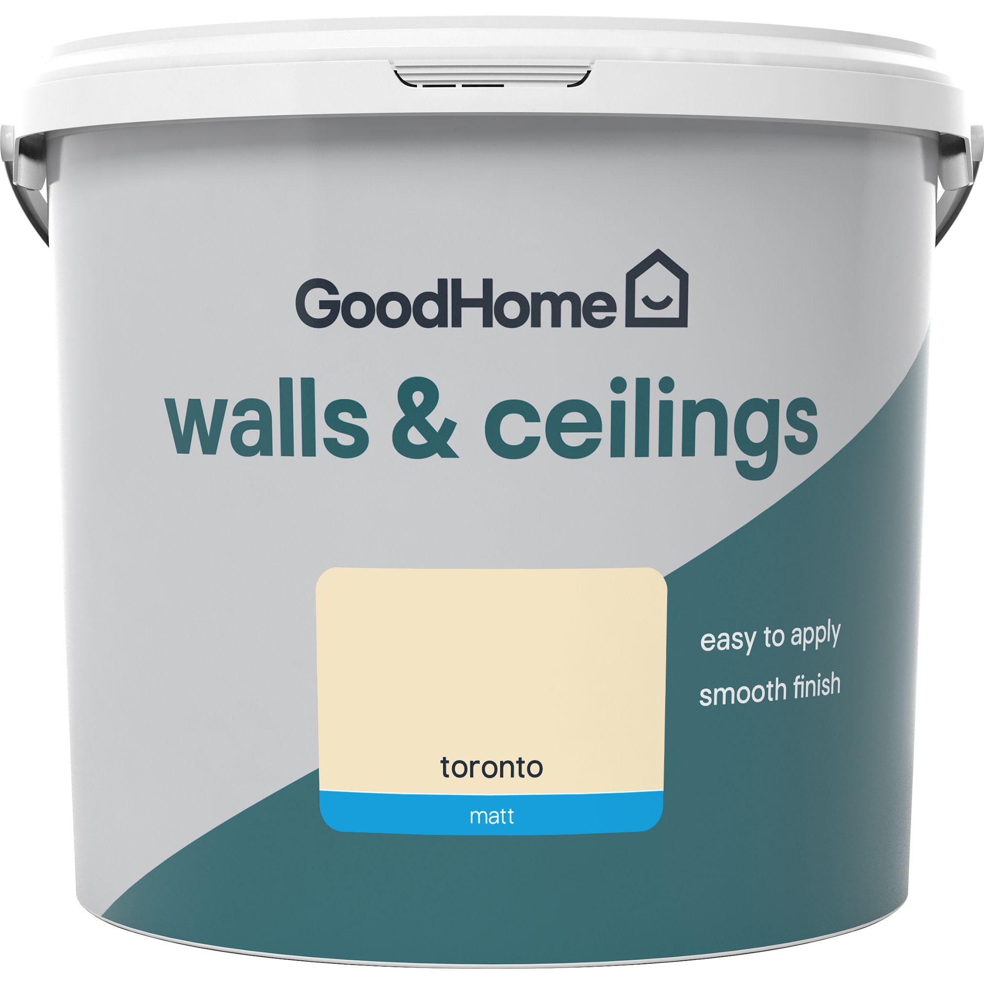 GoodHome Walls & ceilings Toronto Matt Emulsion paint, 5L