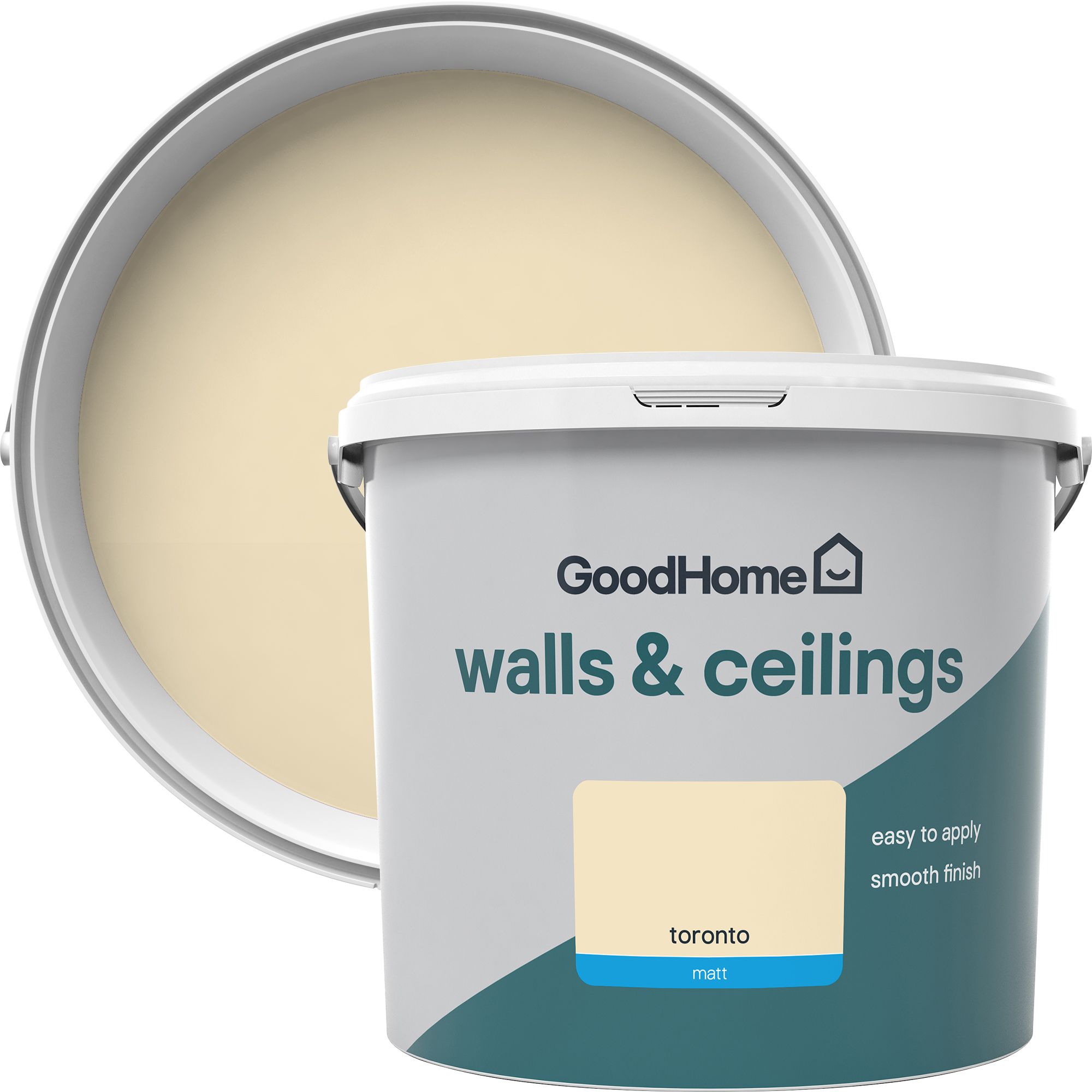 GoodHome Walls & ceilings Toronto Matt Emulsion paint, 5L