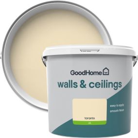 GoodHome Walls & ceilings Toronto Silk Emulsion paint, 5L