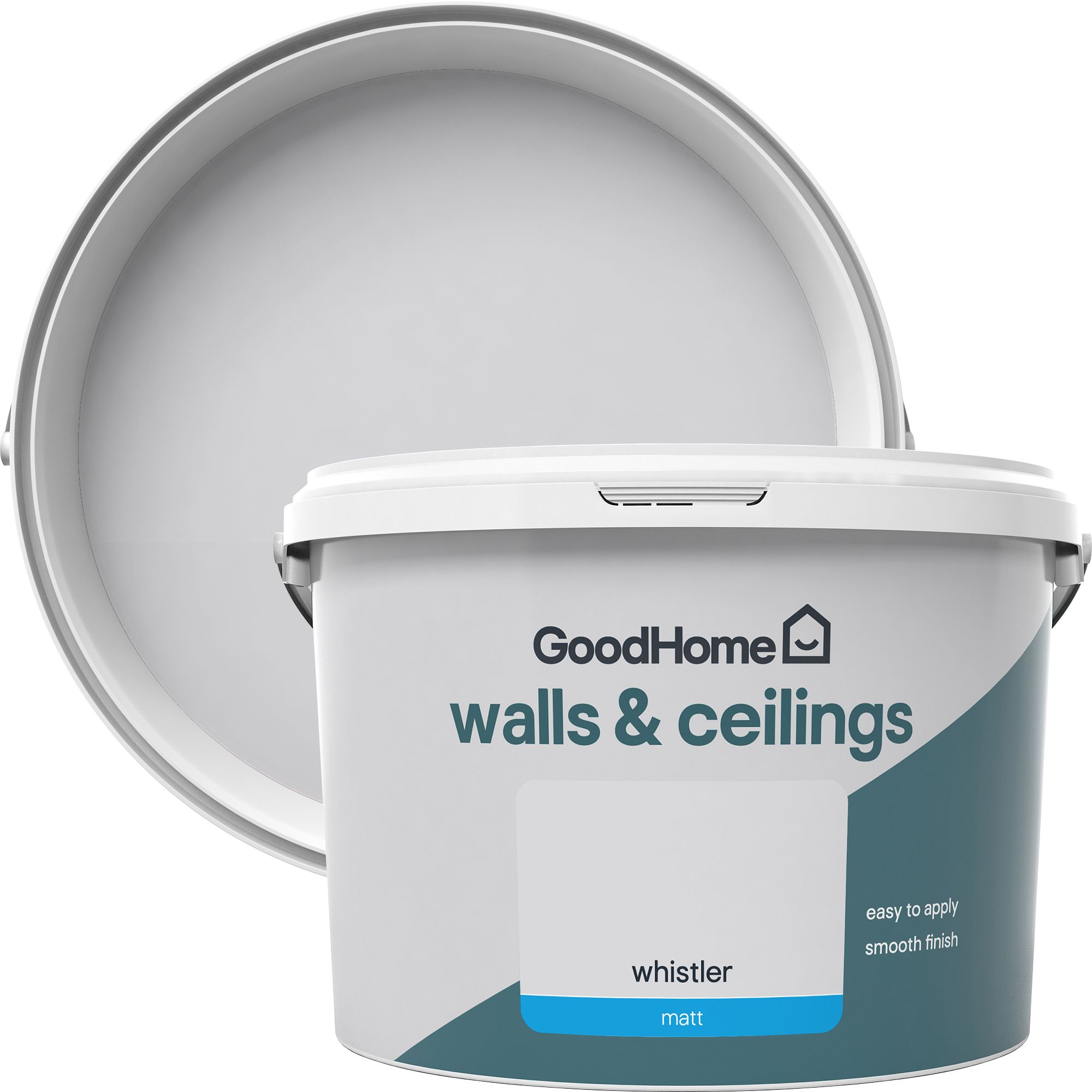GoodHome Walls & ceilings Whistler Matt Emulsion paint, 2.5L at B&Q